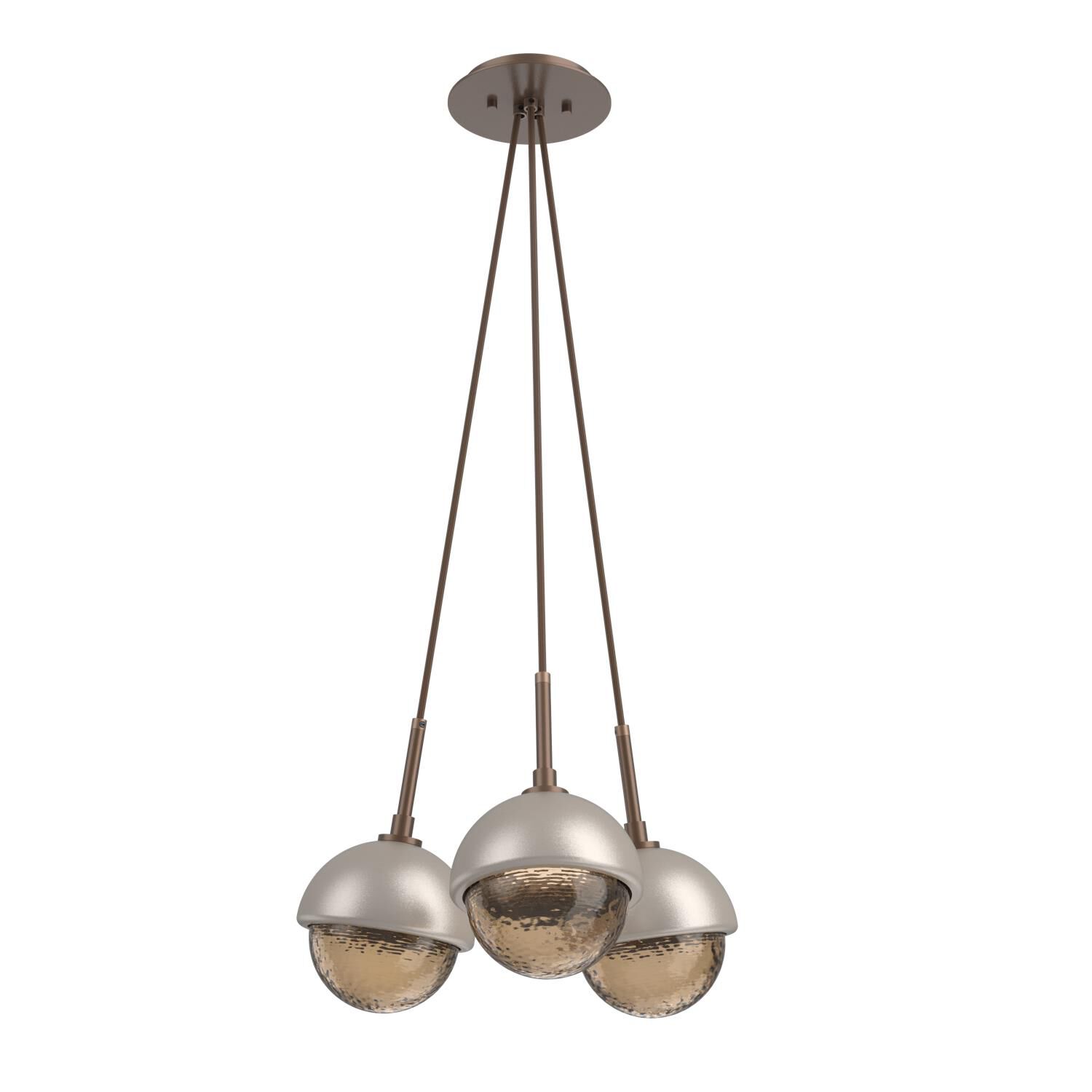 Levi Wilson Cabochon 13 Inch Multi Pendant Light by Hammerton Studio
