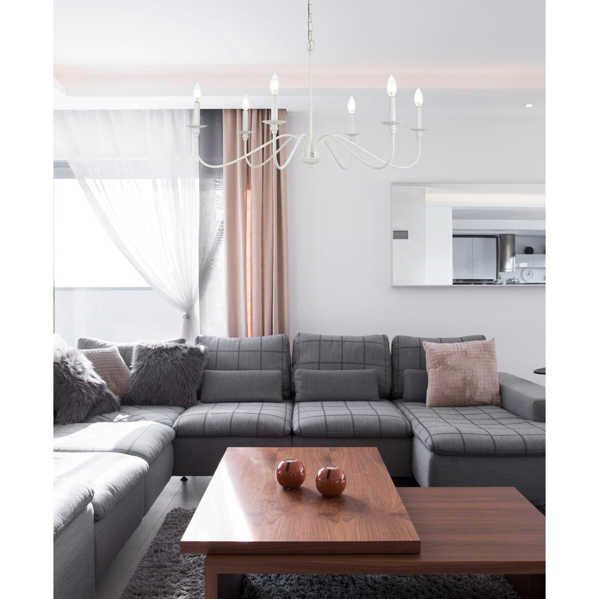 Shown in White finish