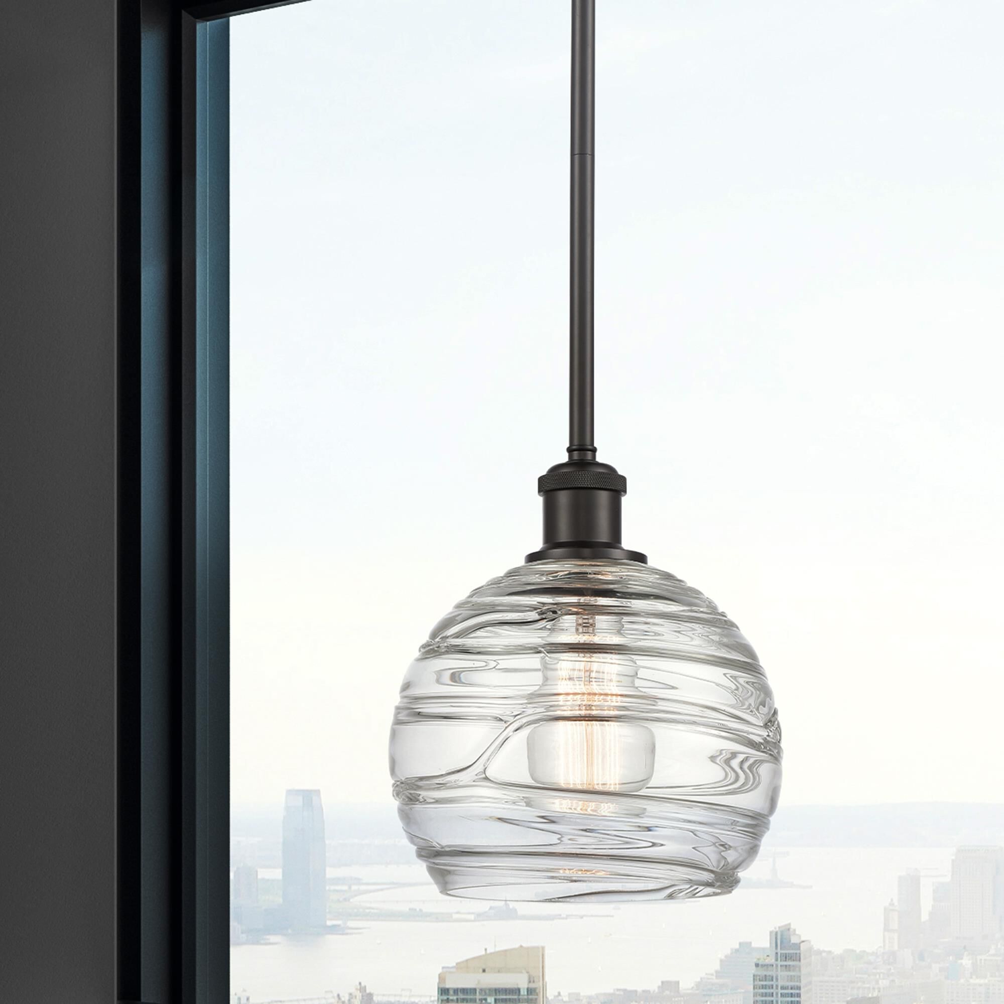 Bruno Marashlian Athens Deco Swirl 8 Inch Mini Pendant by Innovations Lighting