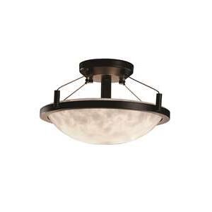 Clouds 16 Inch 2 Light LED Semi Flush Mount by Justice Design Group