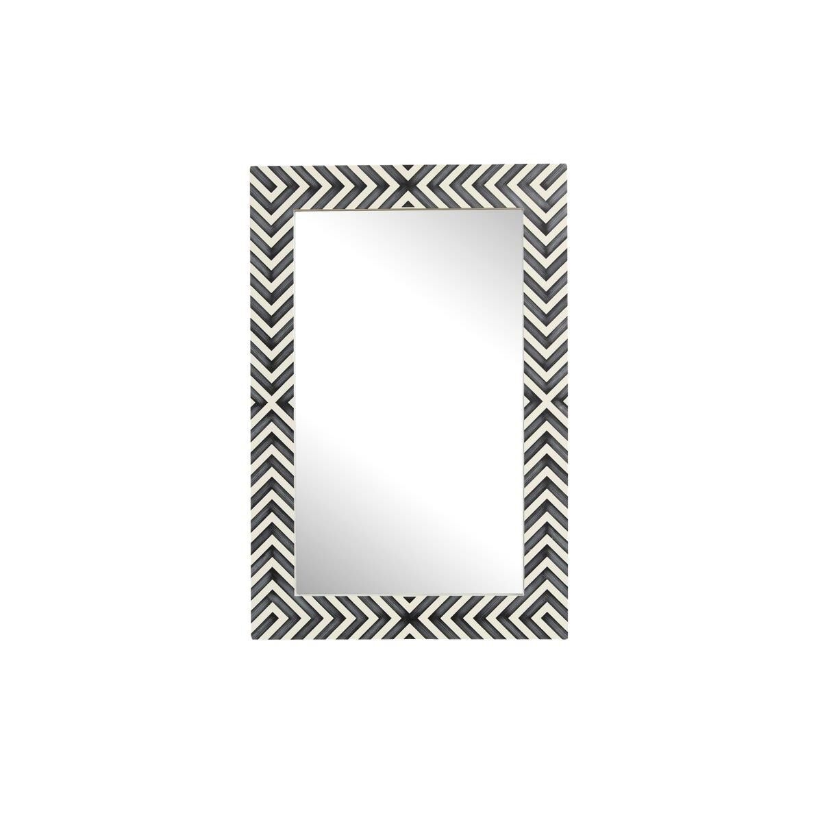 Rectangular mirror 30x20 inch in chevron Wall Mirror by Elegant Decor