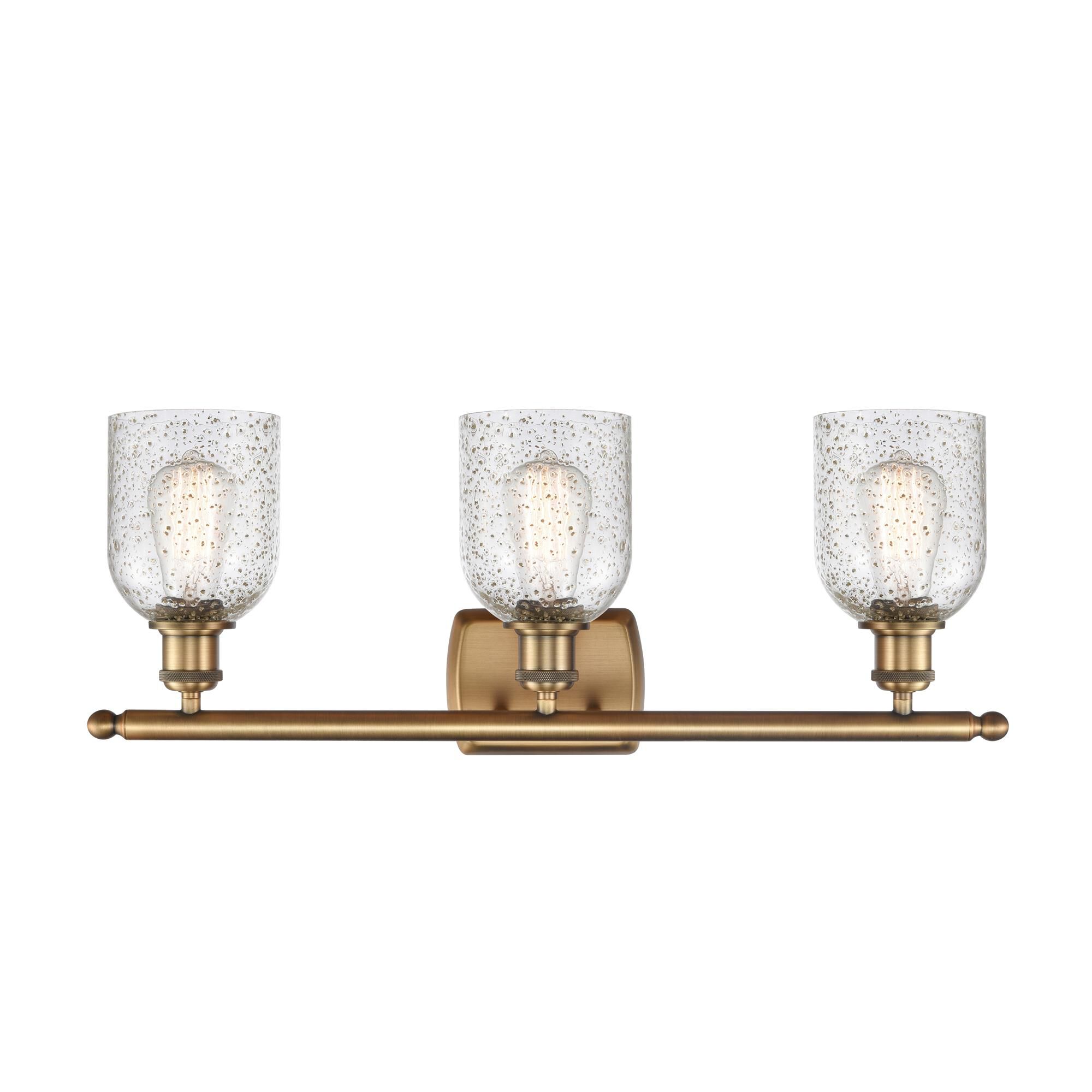 Shown in Brushed Brass finish and Mica glass