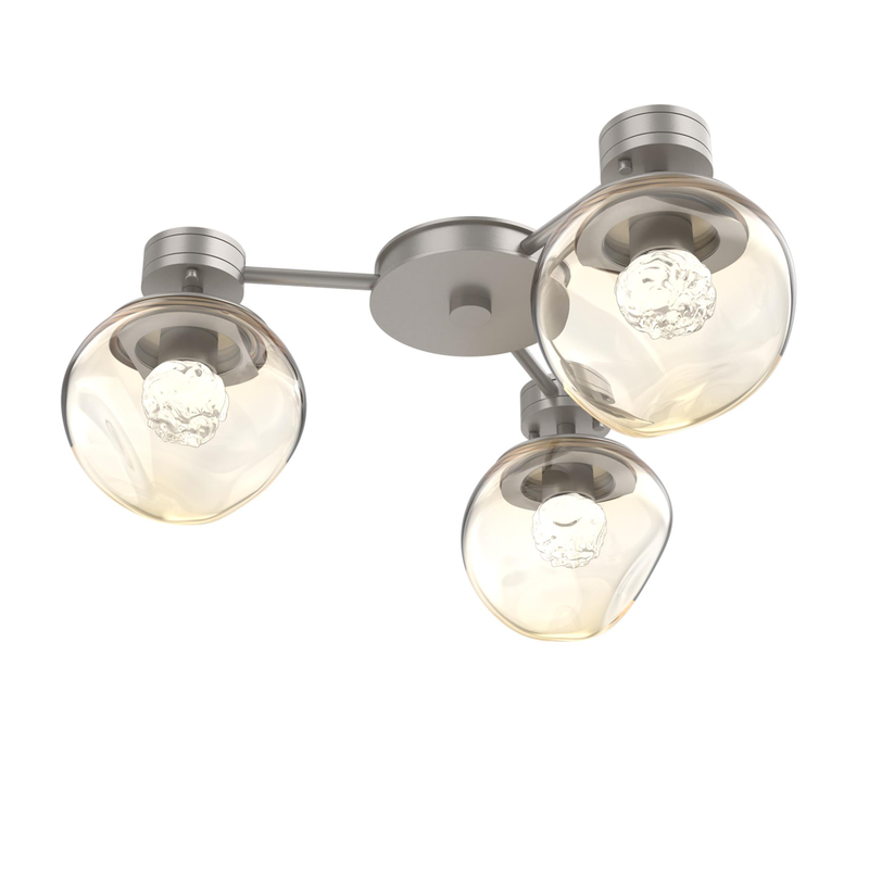 Levi Wilson Luna 23 Inch Semi Flush Mount by Hammerton Studio