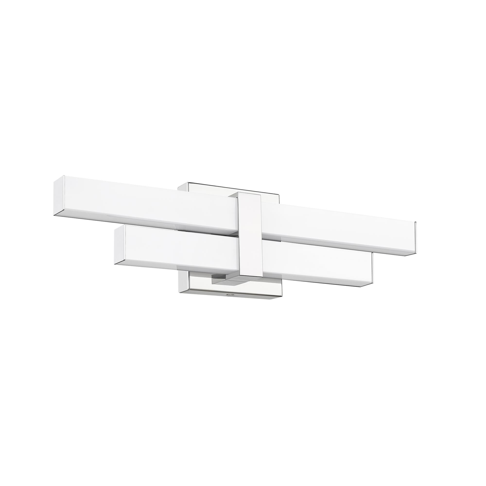 Shown in Chrome  finish and Frosted glass