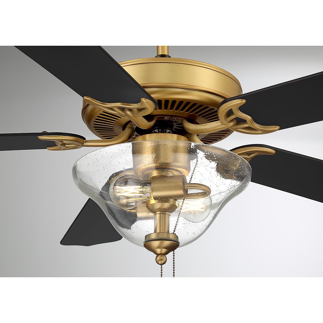 52 Inch Ceiling Fan with Light Kit by Meridian Lighting