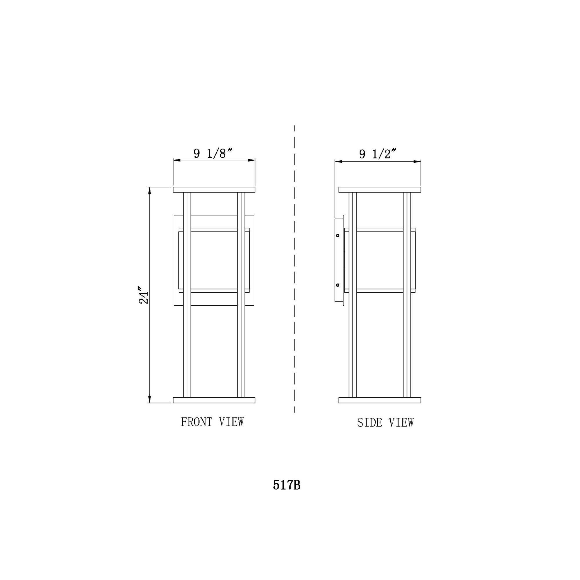 Shown in Black finish and Etched glass