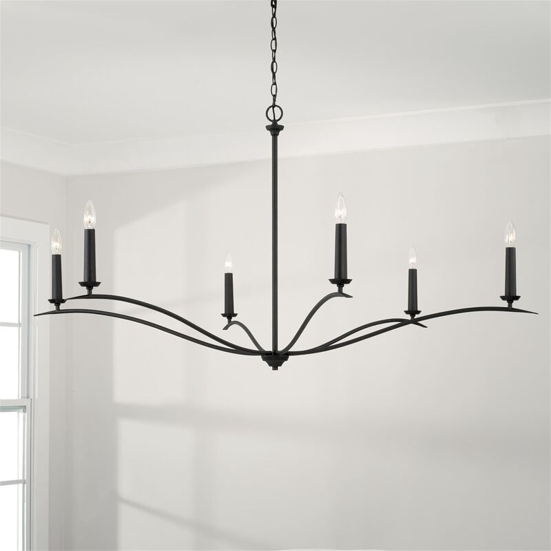 Grady 57 Inch 6 Light Chandelier by Capital Lighting Fixture Company