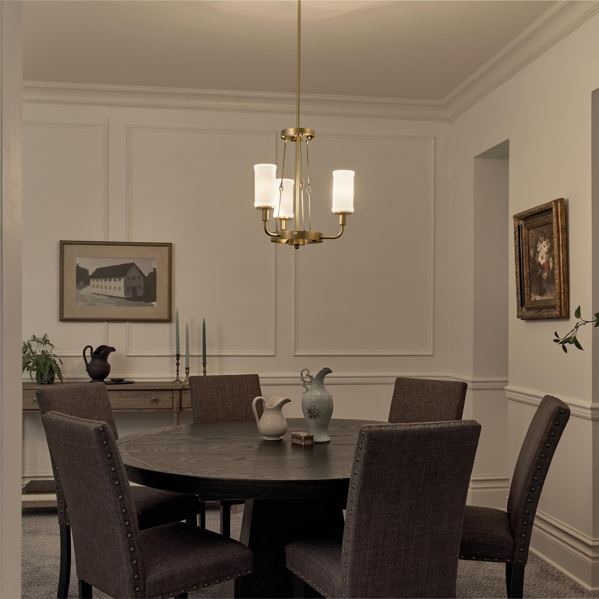 Vetivene 19 Inch 3 Light Mini Chandelier by Kichler Lighting