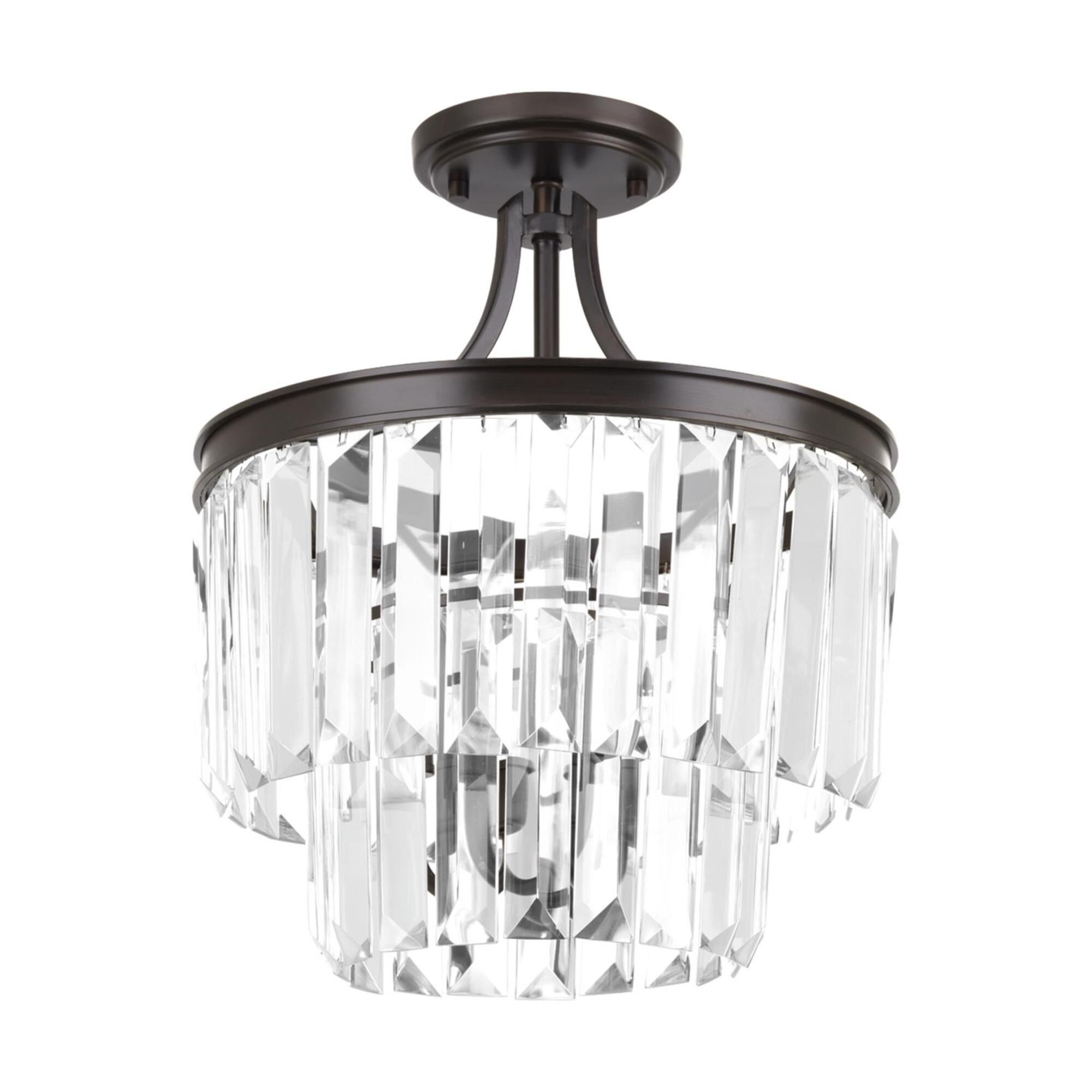 Shown in Antique Bronze finish and Clear glass