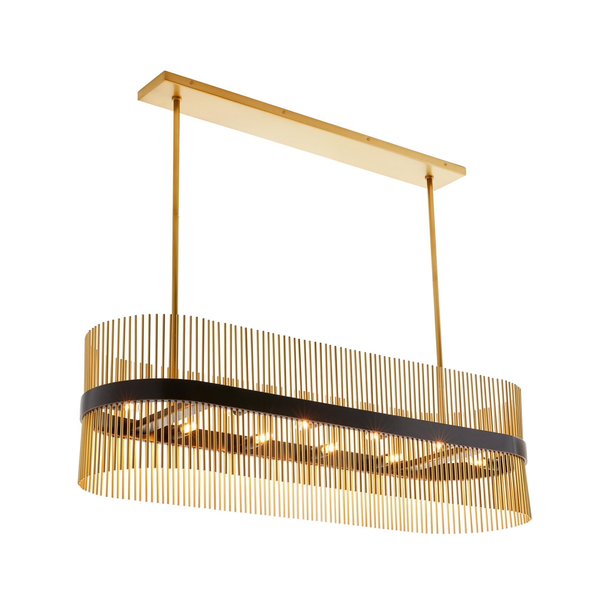 Hozier 49 Inch 10 Light Linear Suspension Light | Capitol Lighting 1800lighting.com