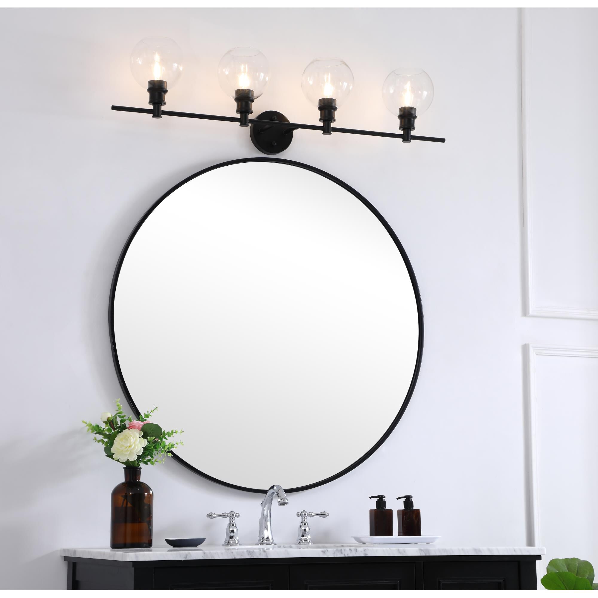 Shown in Black finish