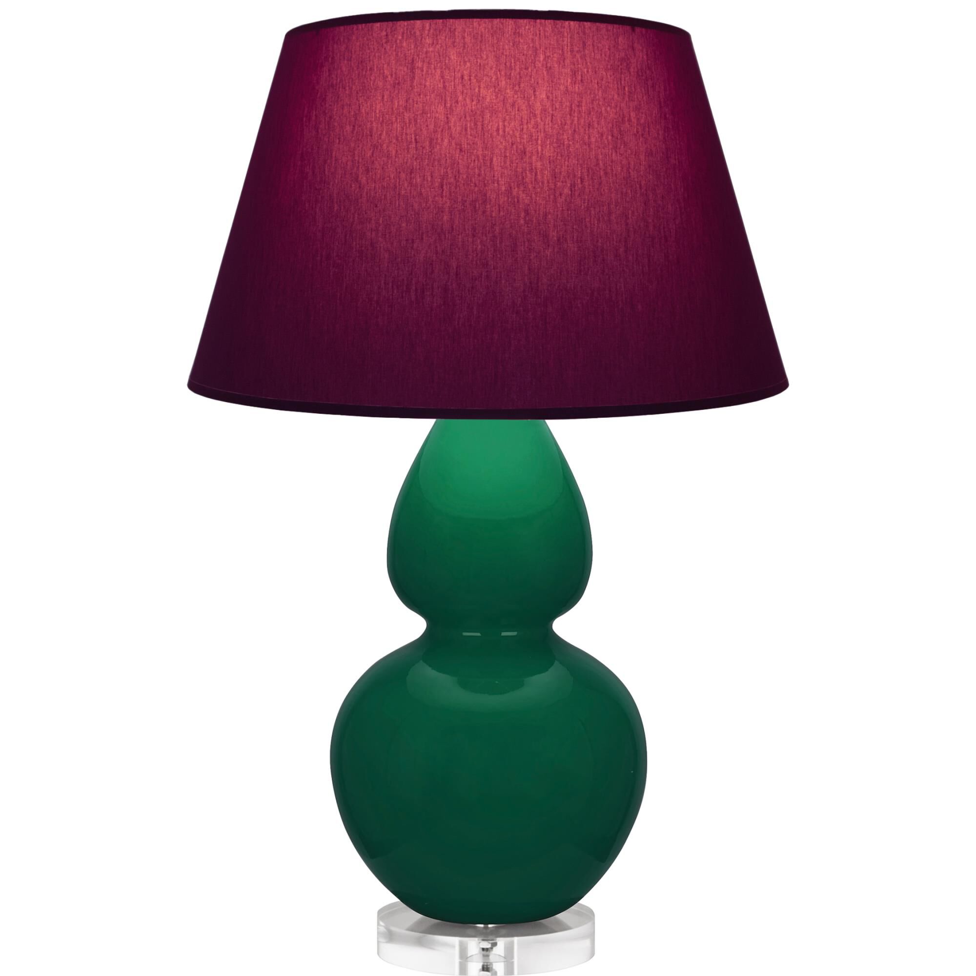 Shown in Jungle finish and Plum and Lavender shade and Lucite accent