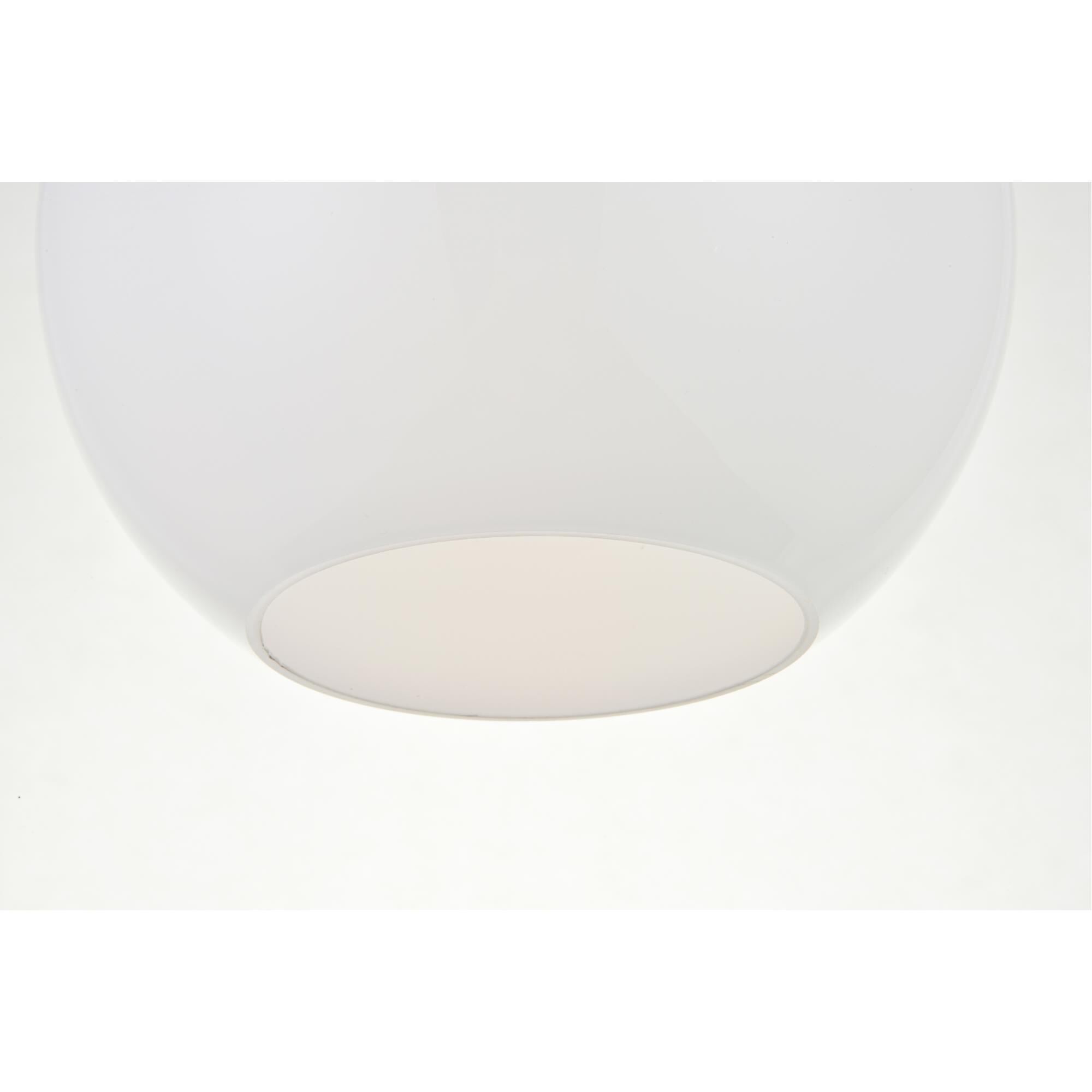 Baxter 8 Inch Semi Flush Mount by Elegant Lighting