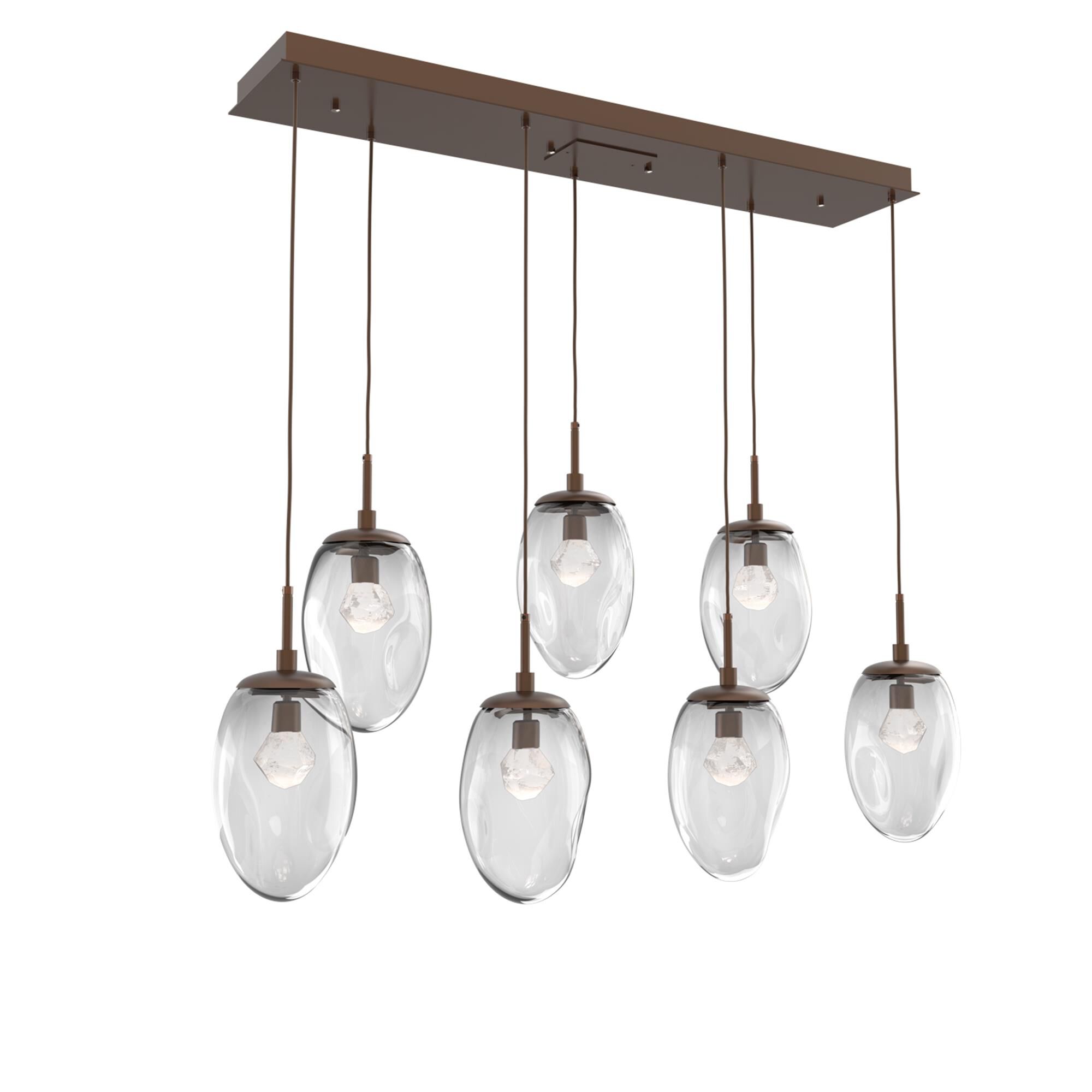 Shown in Burnished Bronze finish and Zircon Inner And Clear Outer glass