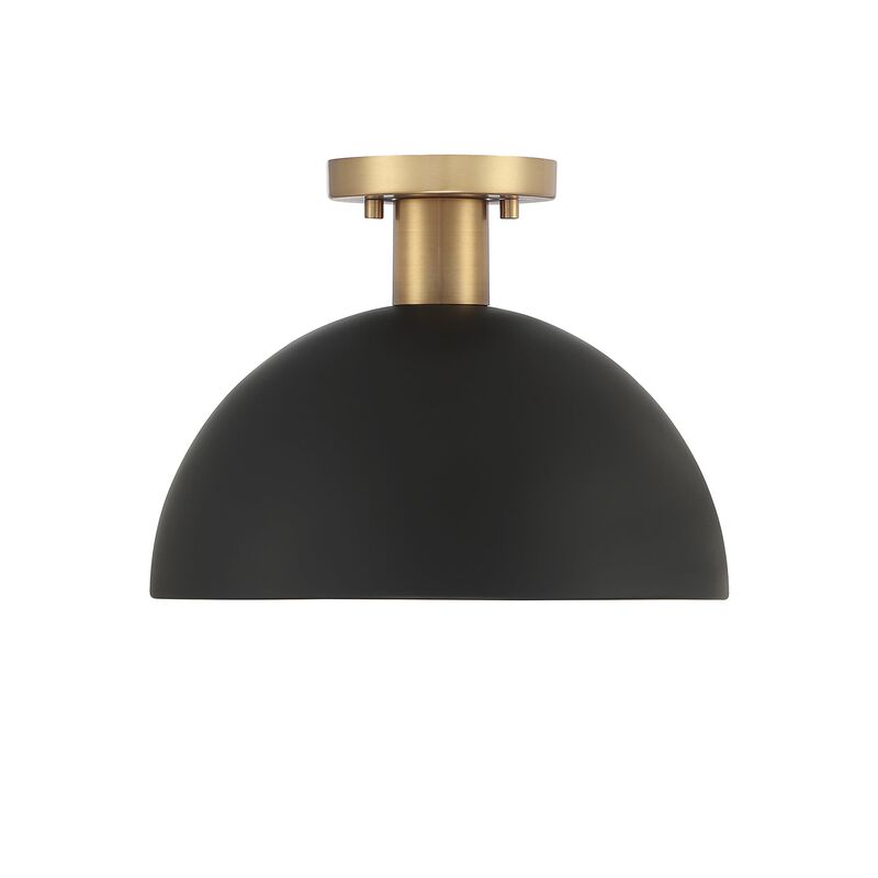 12 Inch 1 Light LED Semi Flush Mount by Meridian Lighting
