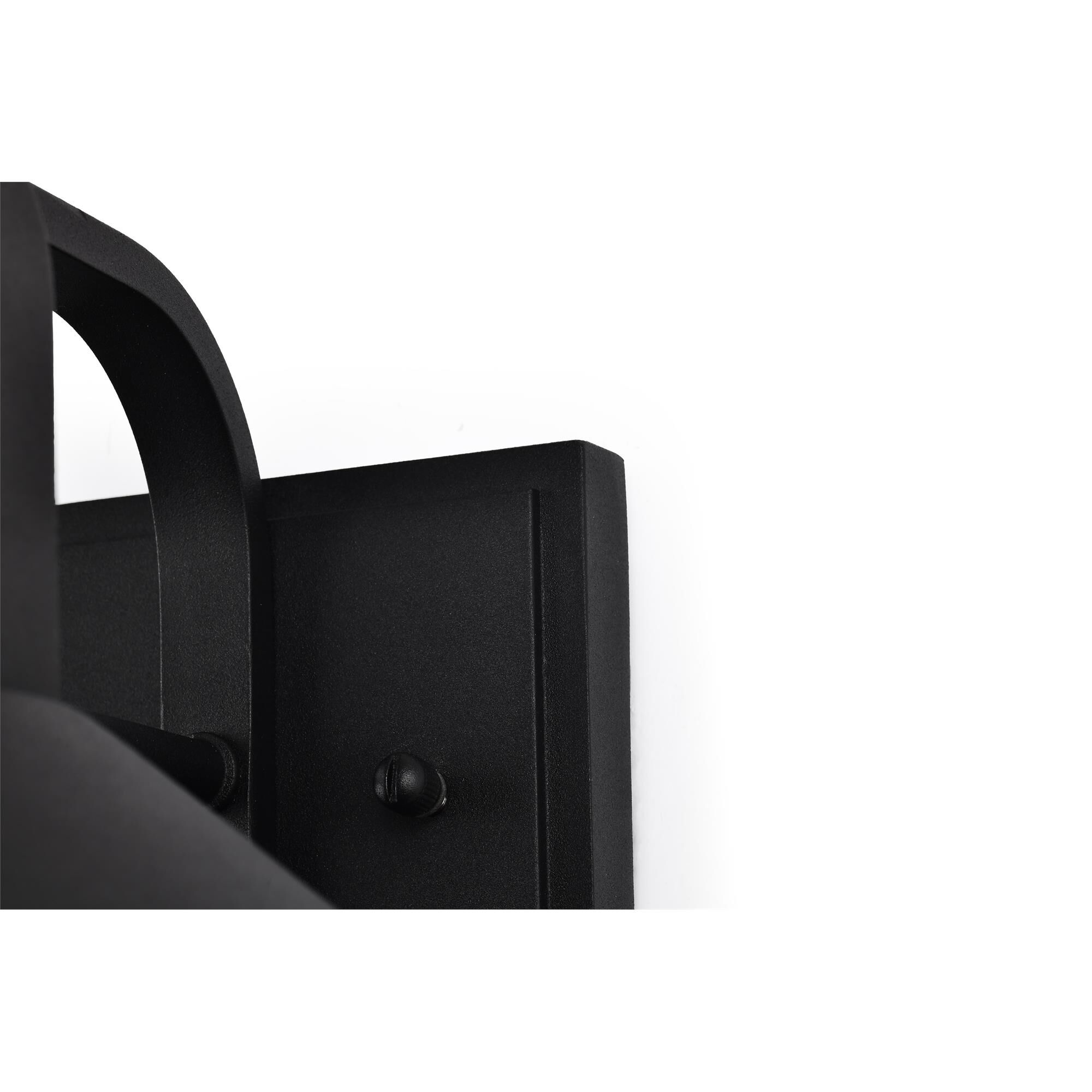 Shown in Black finish and Clear Seeded glass