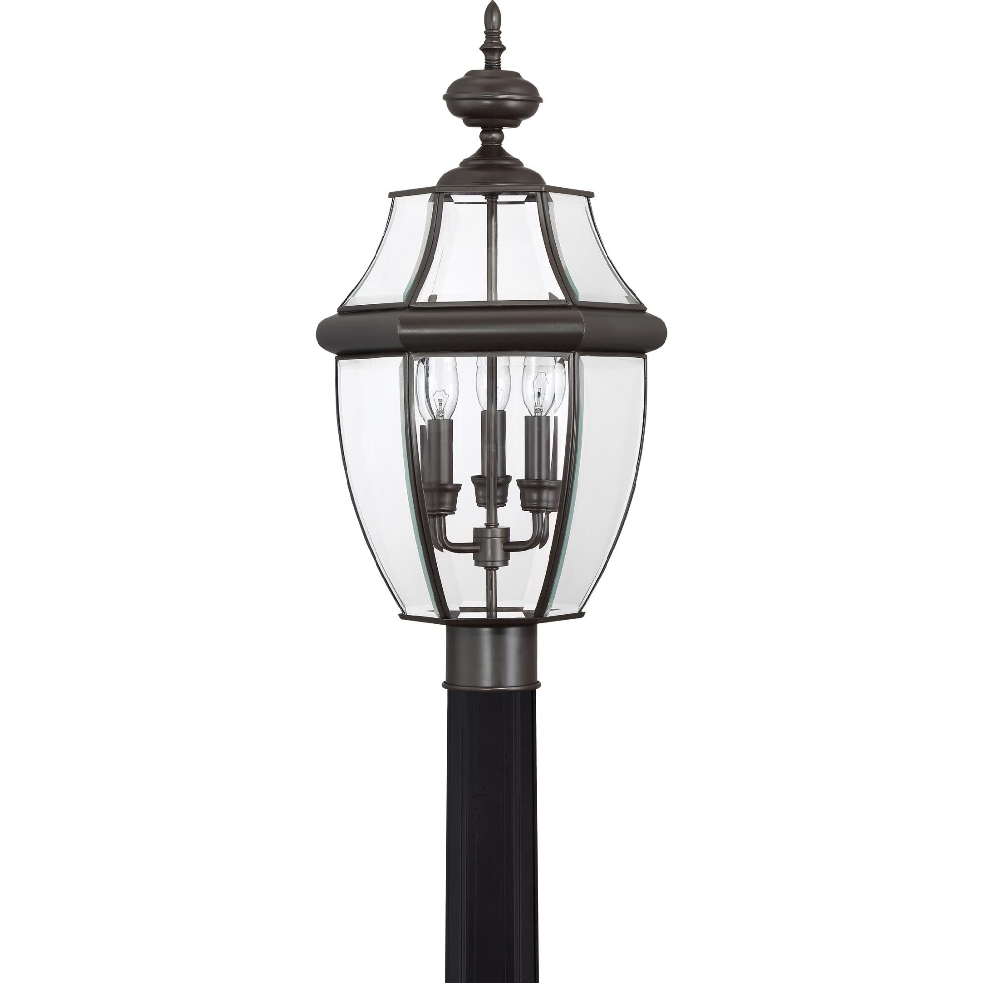 Newbury 23 Inch Tall 3 Light Outdoor Post Lamp by Quoizel