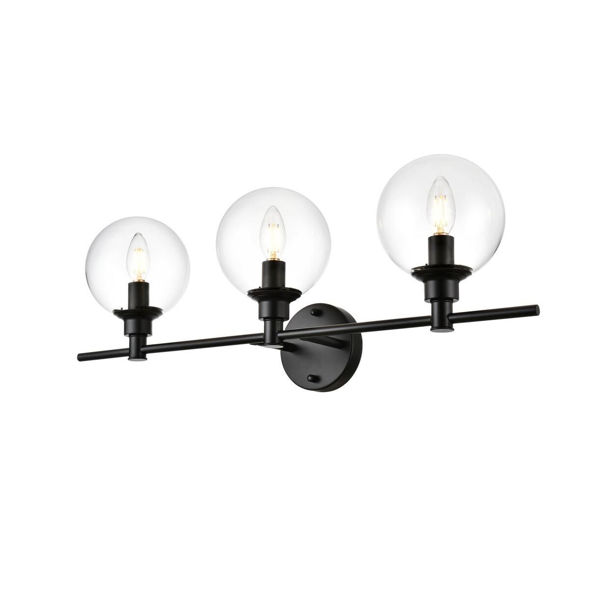 Jaelynn 28 Inch 3 Light Bath Vanity Light by Elegant Lighting