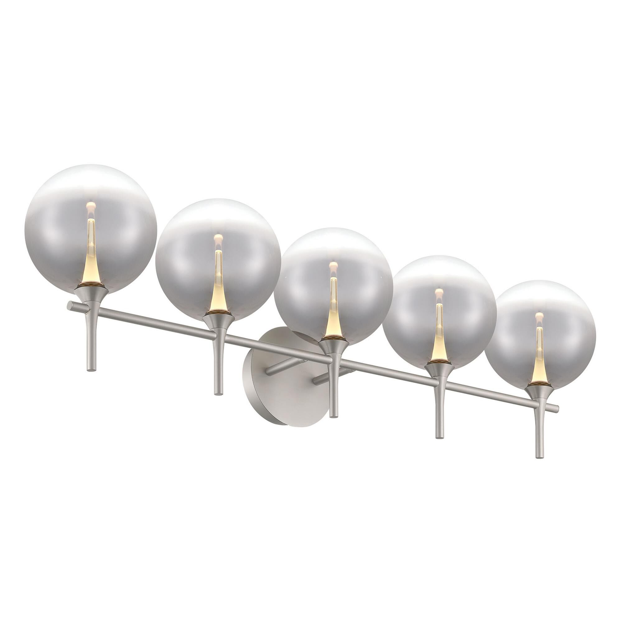 Shown in Nickel finish and Smoked glass