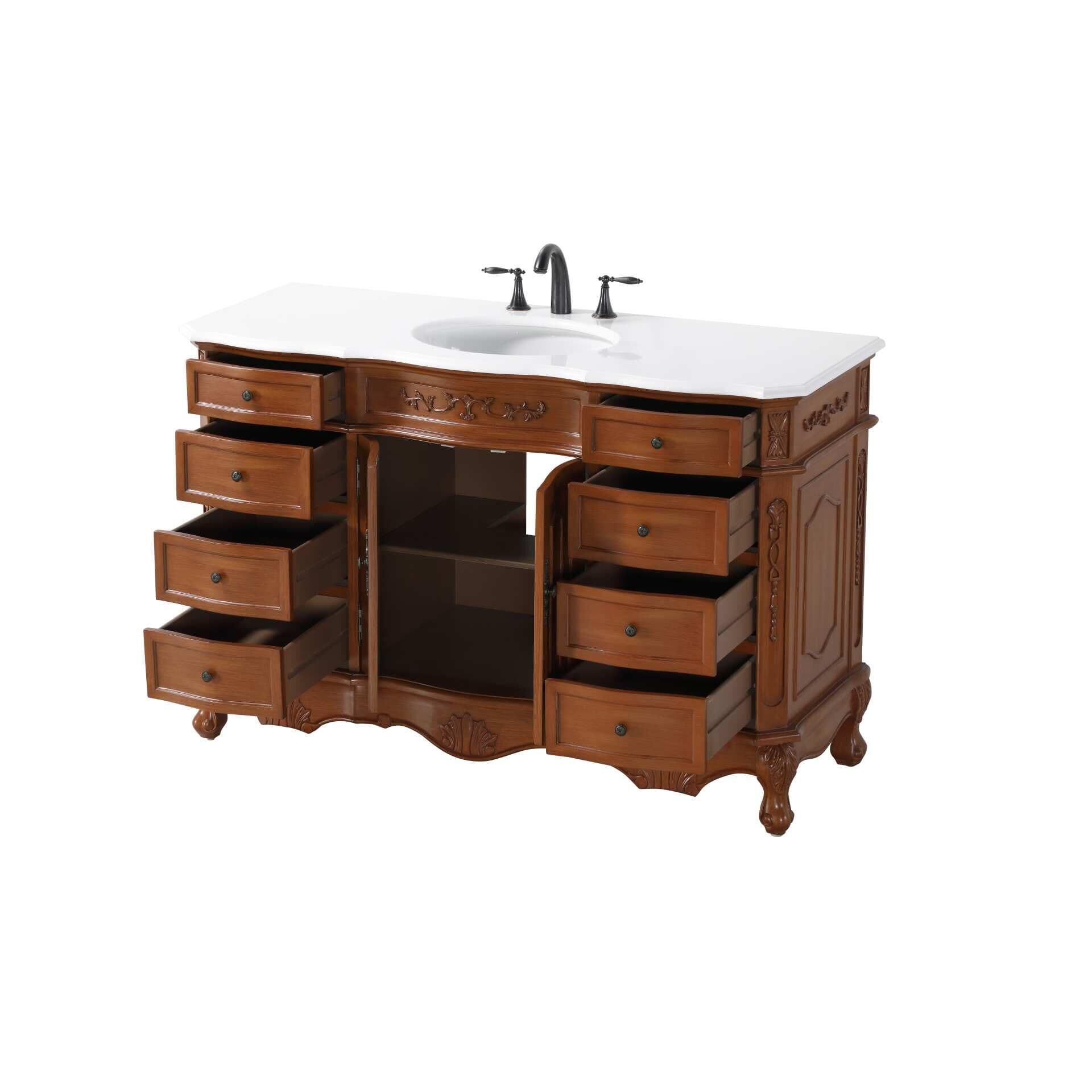 Shown in Teak finish