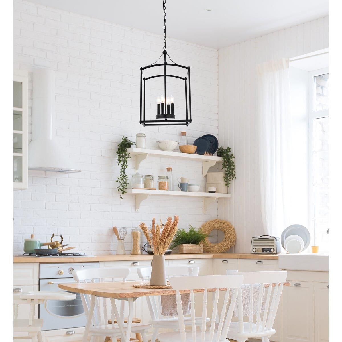 Janet 15 Inch Cage Pendant by Elegant Lighting