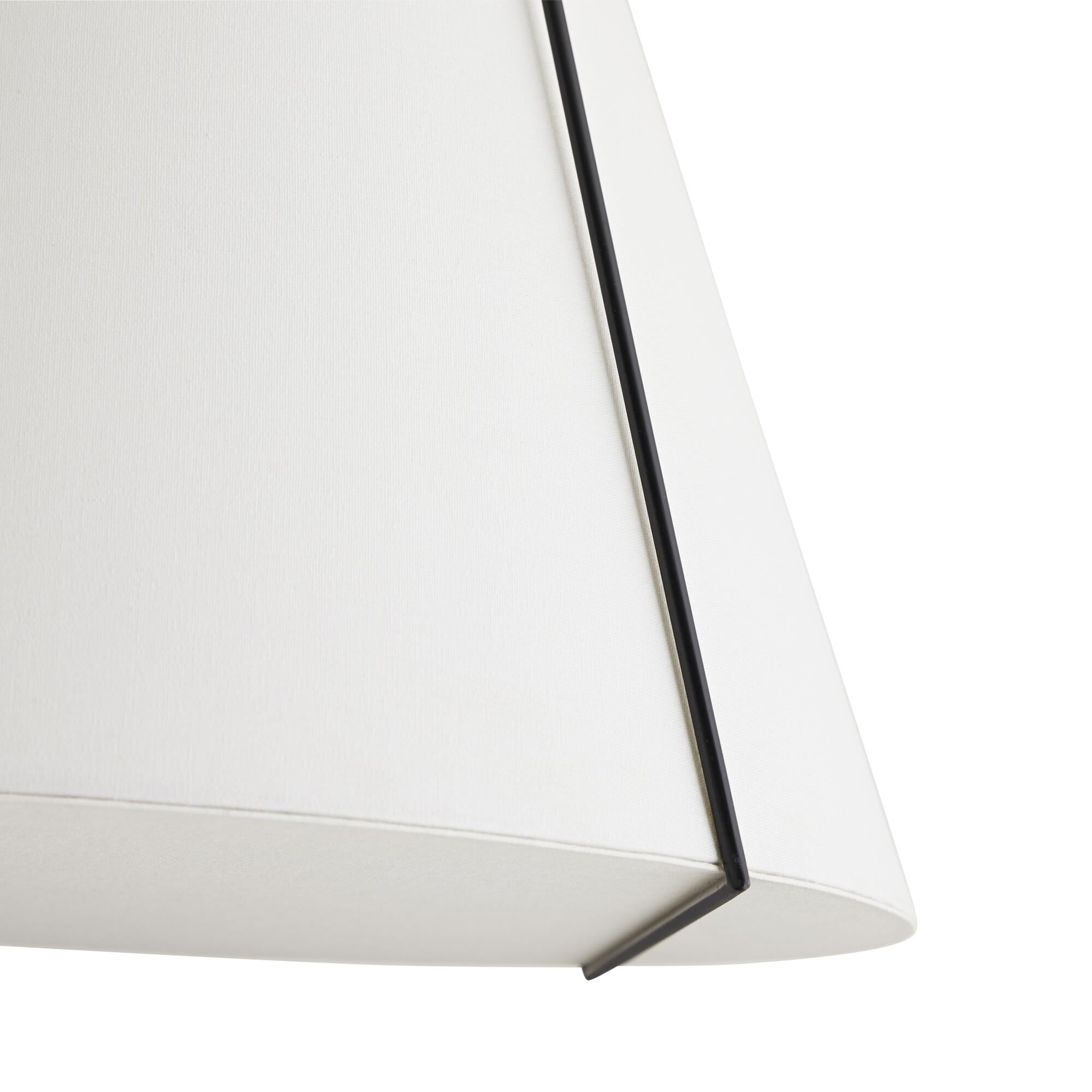 Shown in Bronze finish and Linen shade