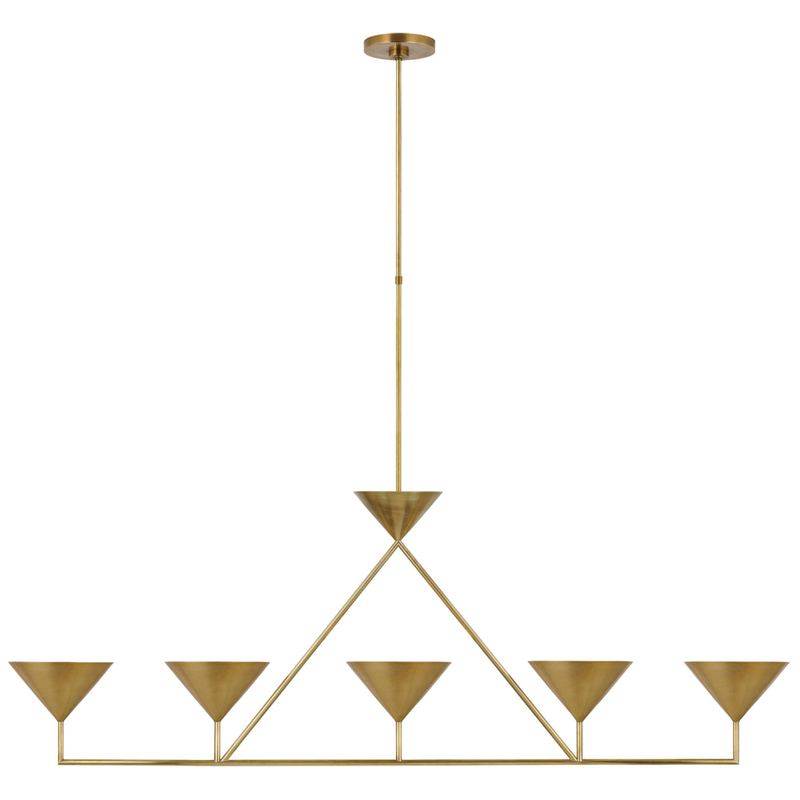Paloma Contreras Orsay 60 Inch 5 Light LED Linear Suspension Light by Visual Comfort Signature Collection