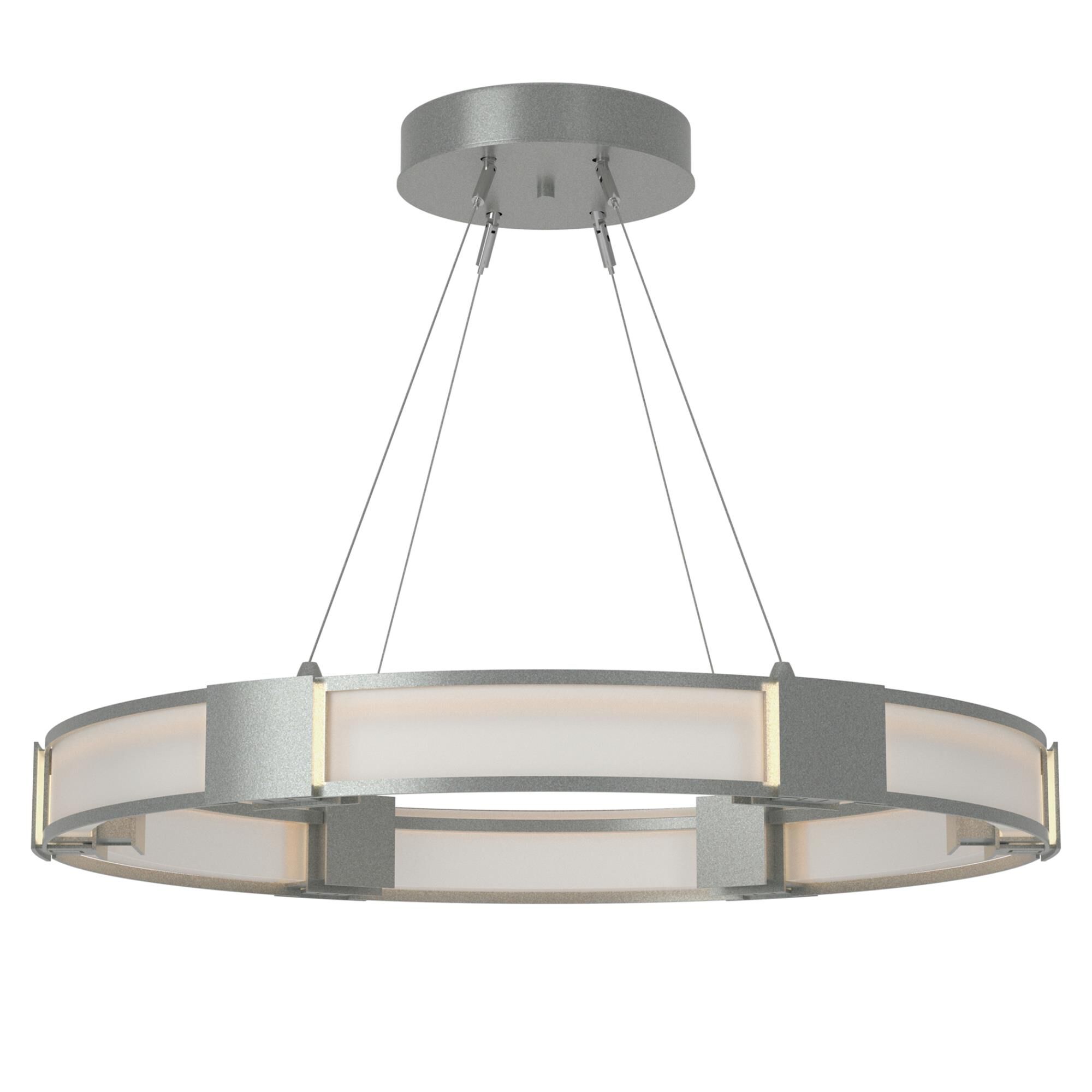 Shown in Vintage Platinum finish and Frosted glass