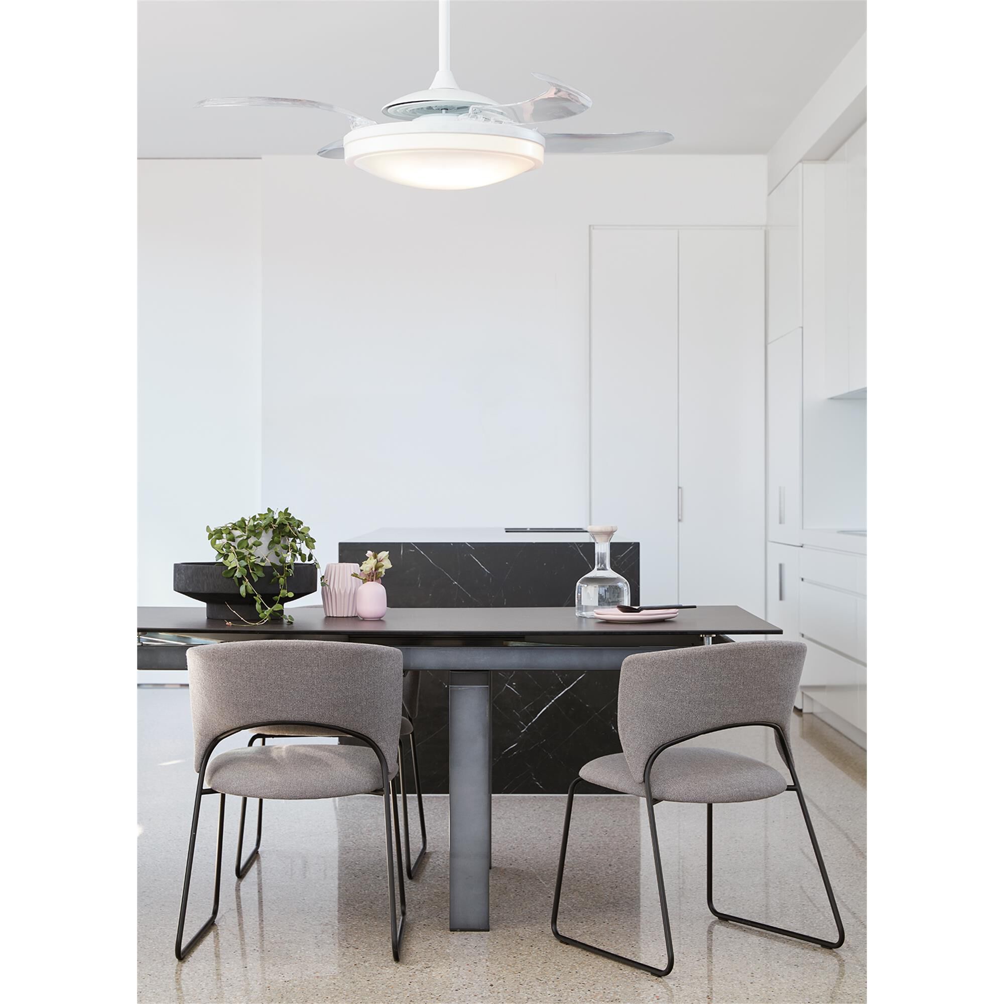 Shown in White finish