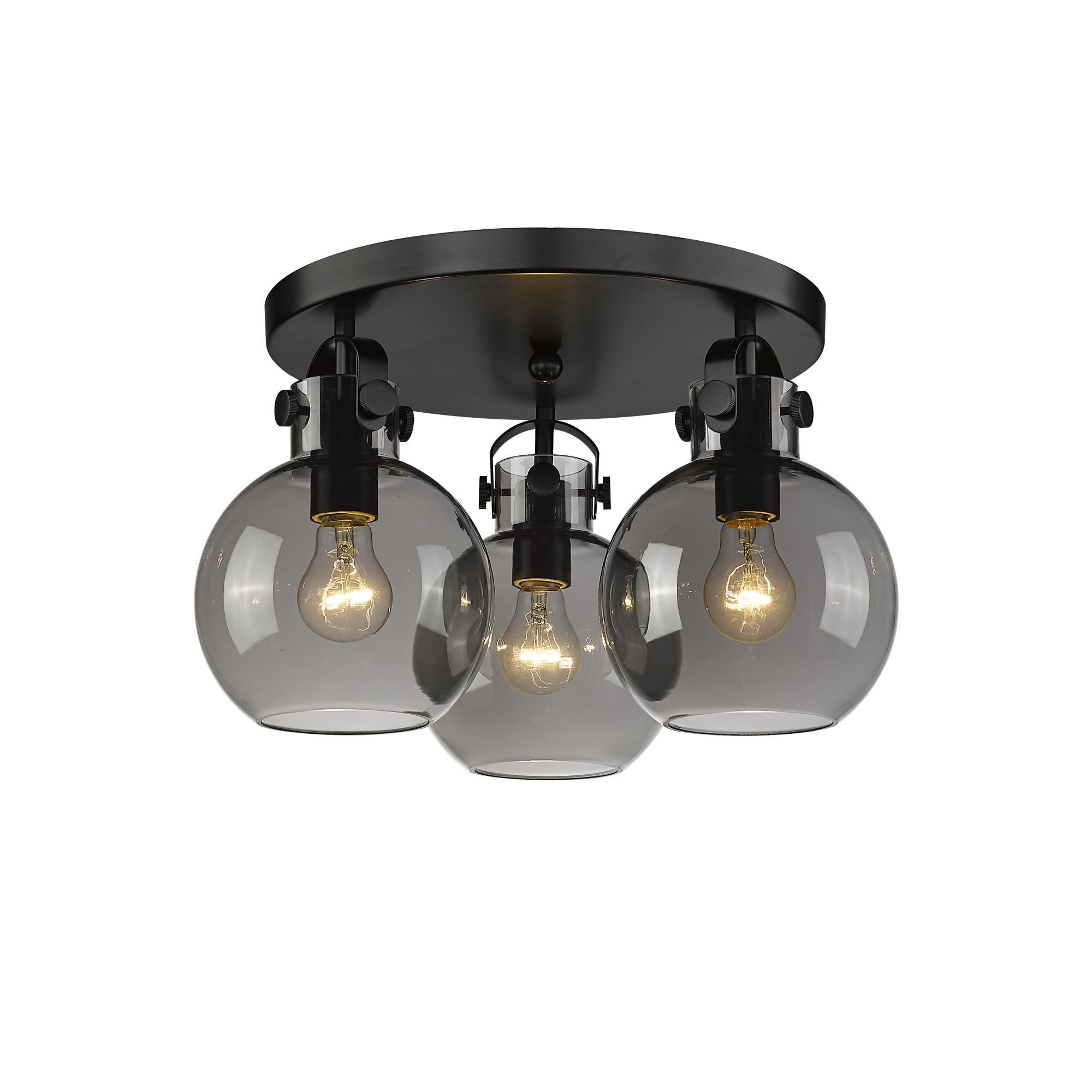 Shown in Matte Black finish and Plated Smoke glass