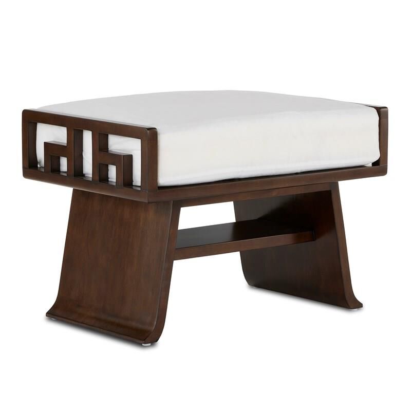 Hari Muslin Ottoman by Currey and Company