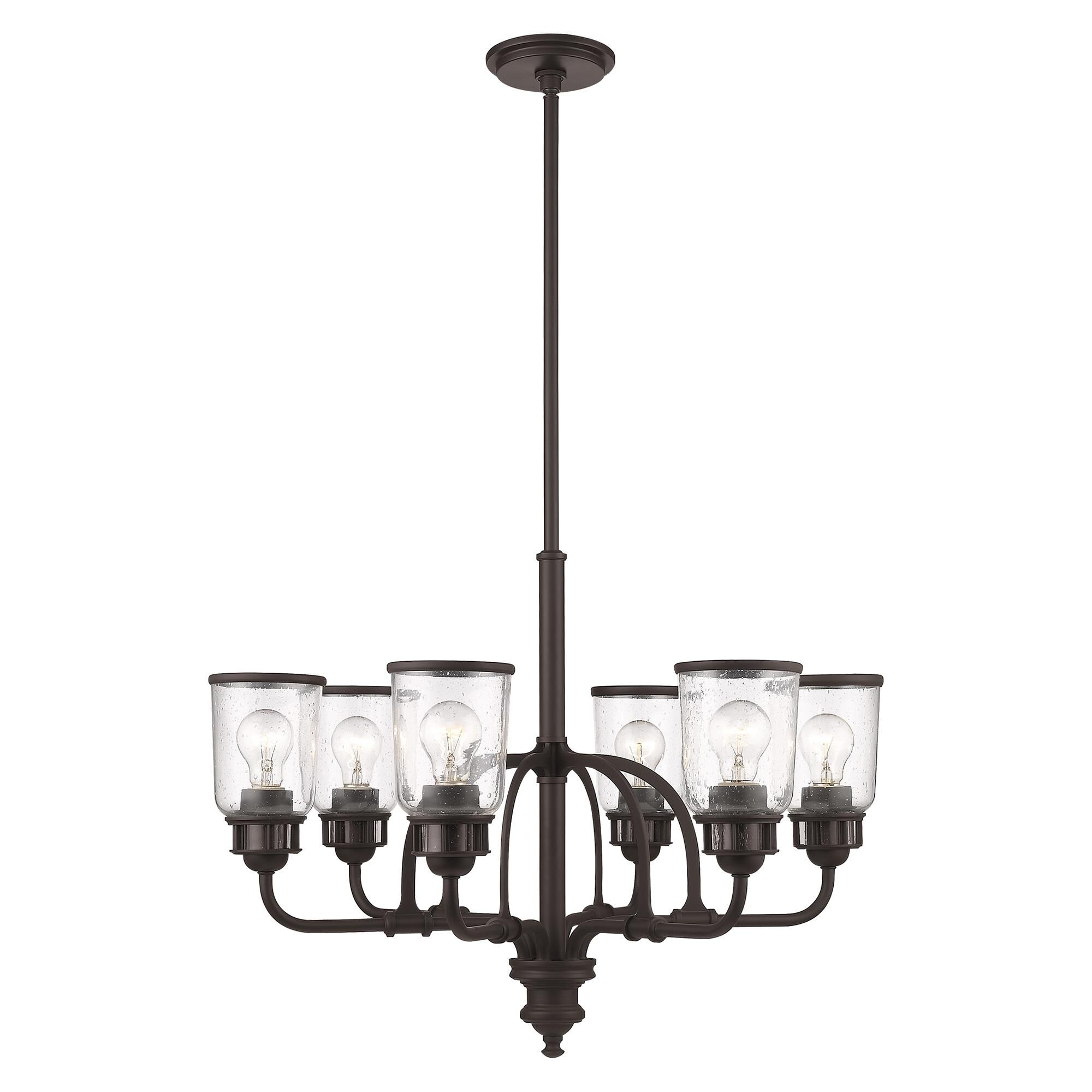 Lawrenceville 26 Inch 6 Light Chandelier by Livex Lighting