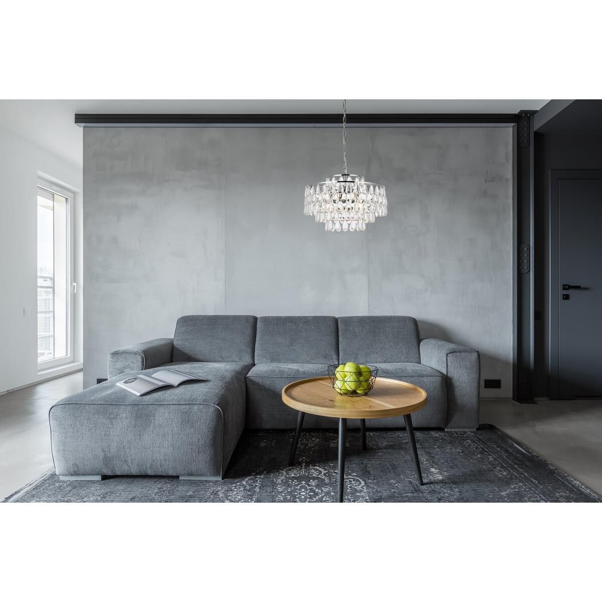 Mila 20 Inch 5 Light Mini Chandelier by Elegant Lighting