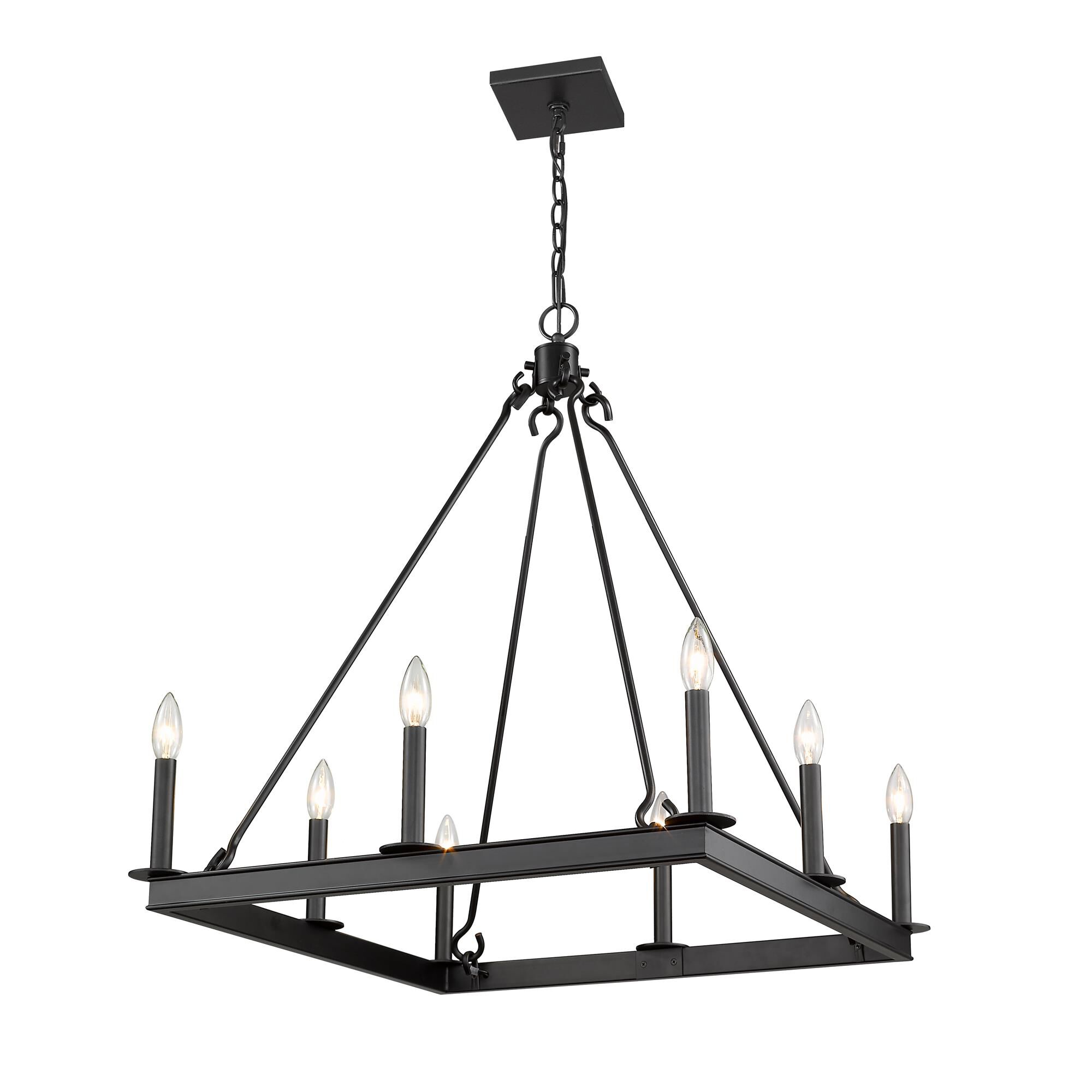 Shown in Matte Black finish and --- glass and --- shade