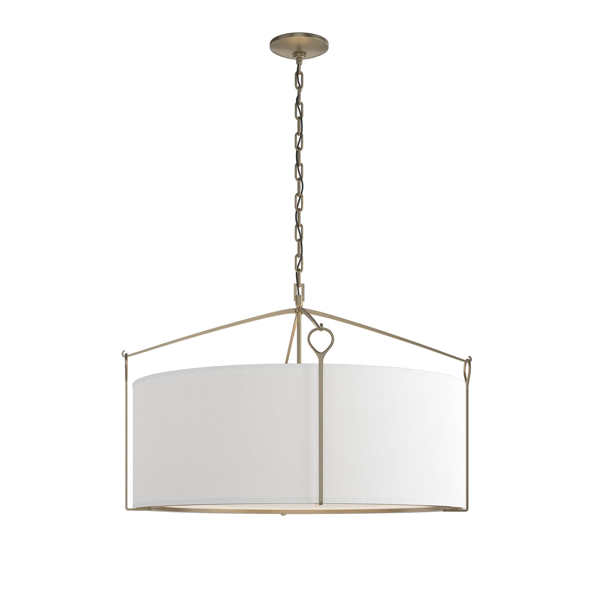 Shown in Soft Gold finish and Natural Anna shade