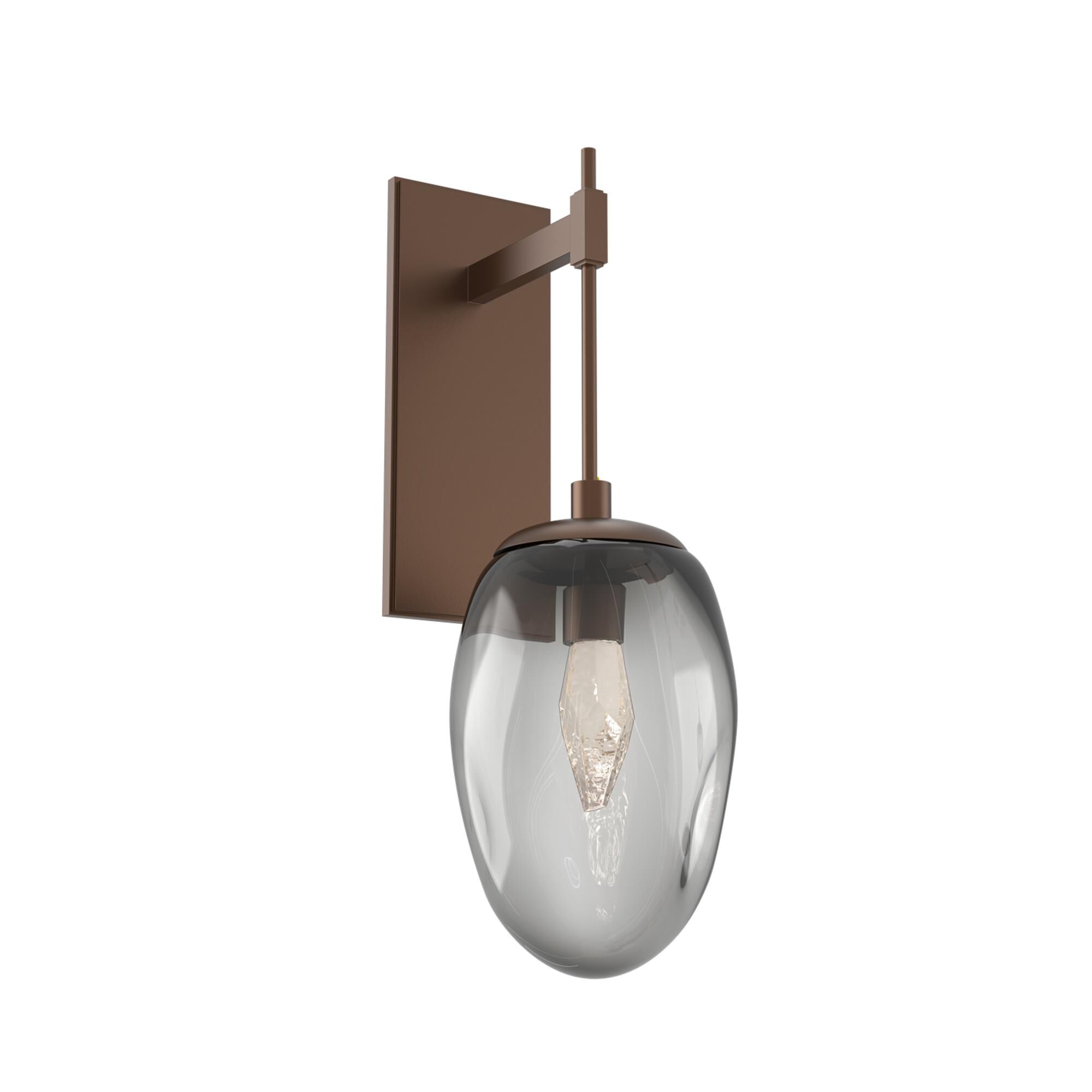 Shown in Burnished Bronze finish and Geo Inner And Smoke Outer glass