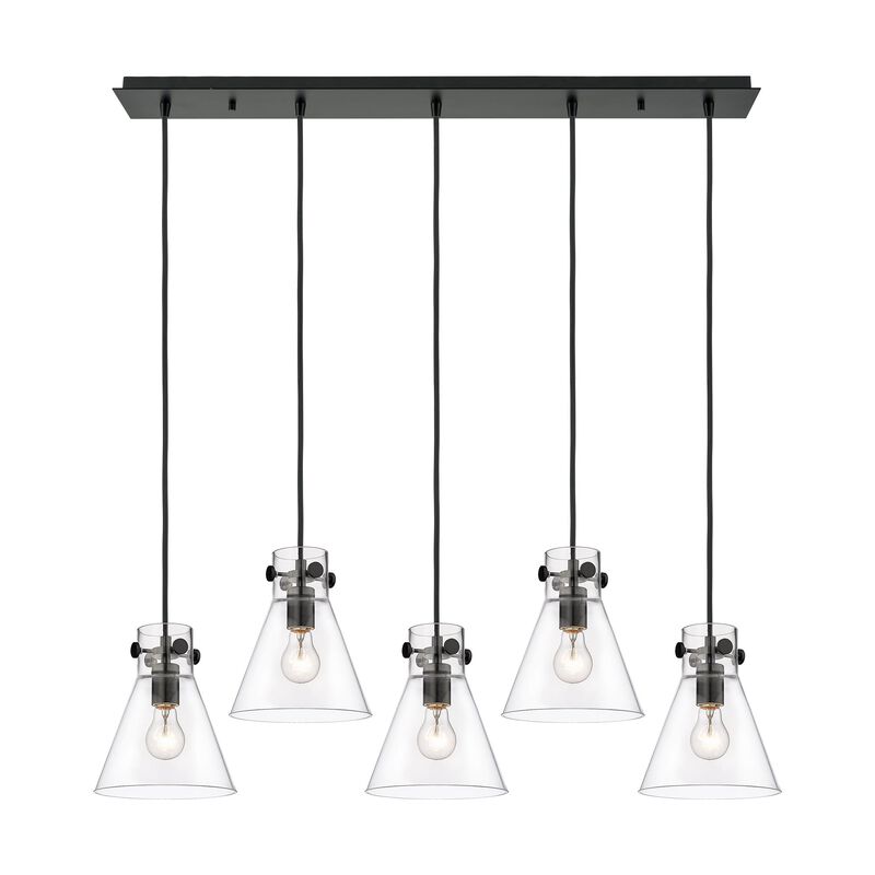 Bruno Marashlian Newton Cone 39 Inch 5 Light Linear Suspension Light by Innovations Lighting