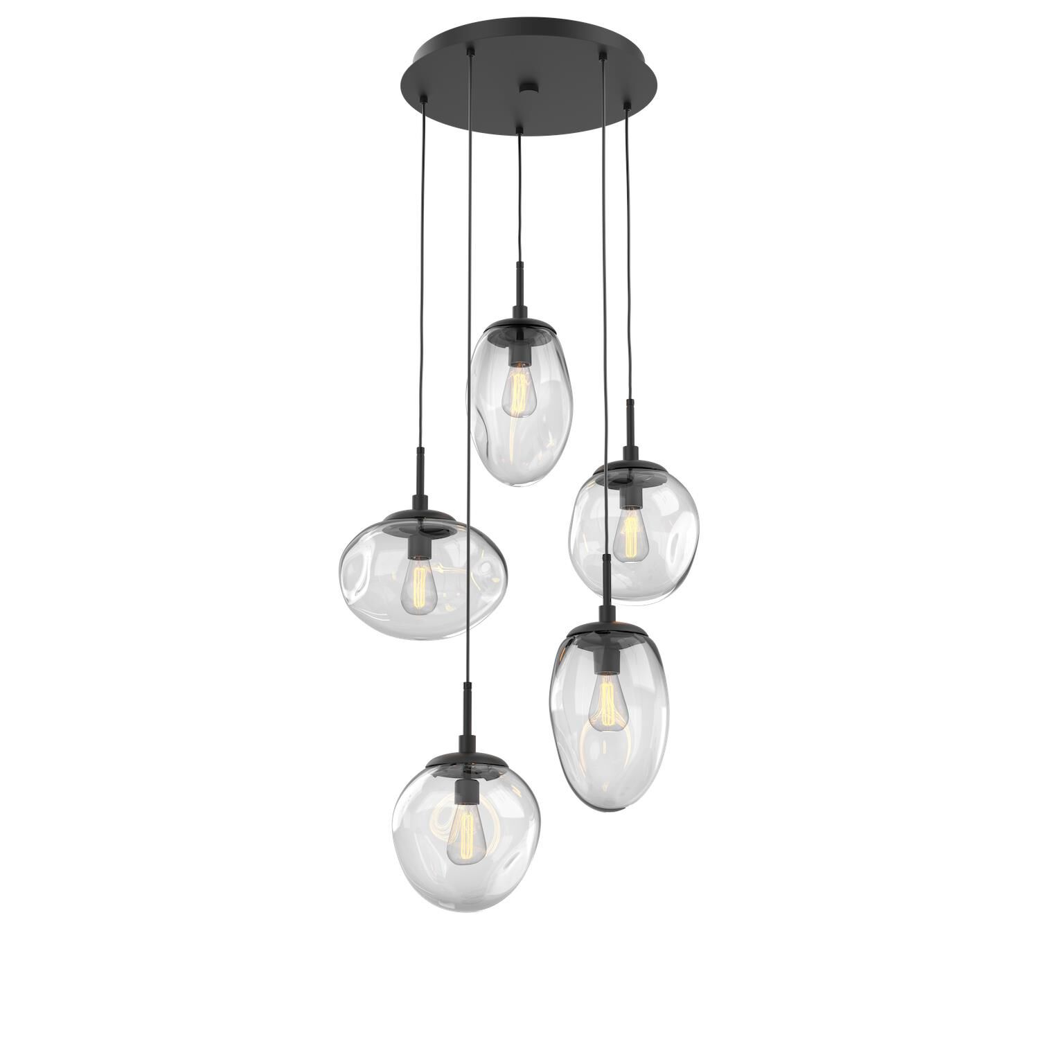 Levi Wilson Nebula 24 Inch 5 Light Multi Light Pendant by Hammerton Studio