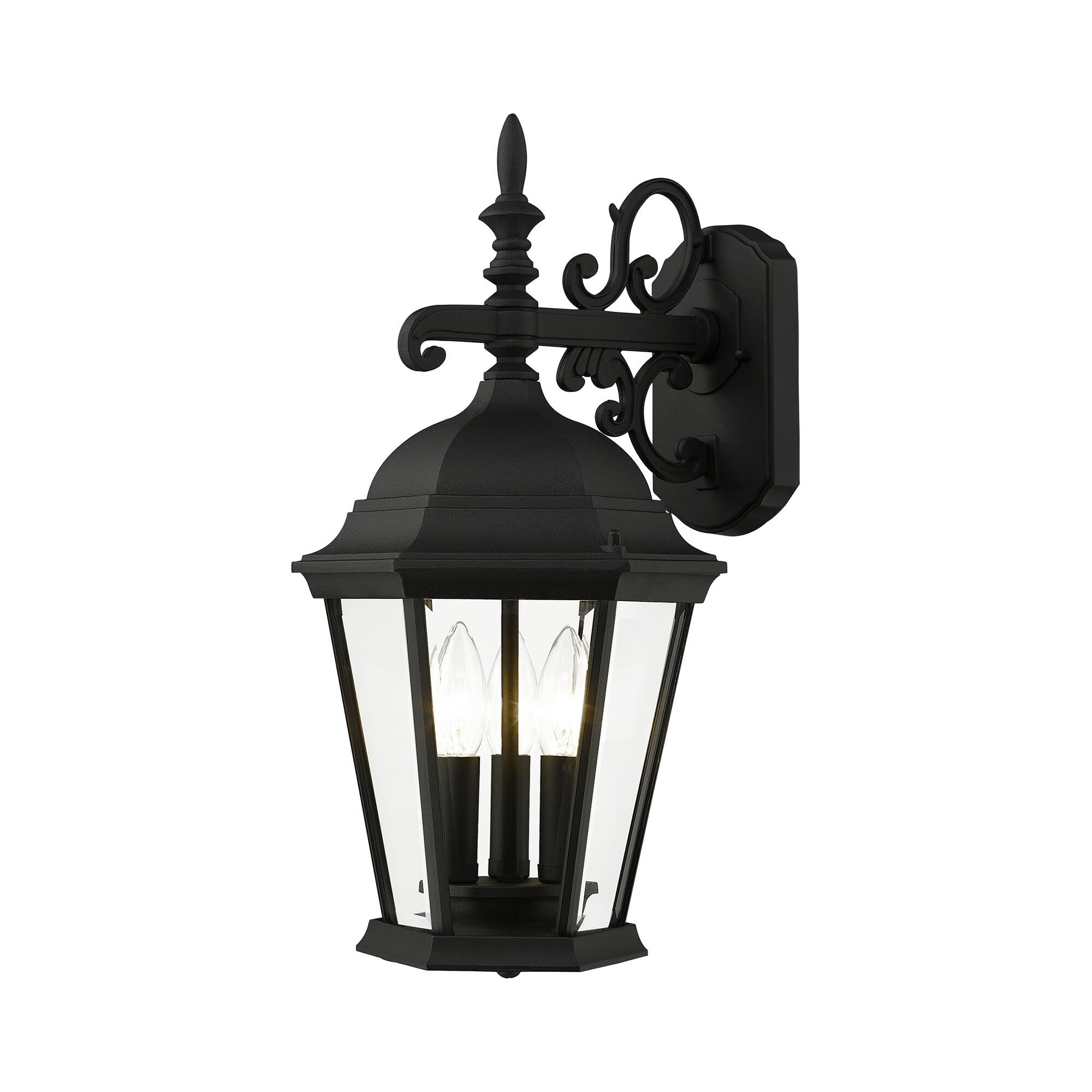 Hamilton 18 Inch Tall 3 Light Outdoor Wall Light by Livex Lighting