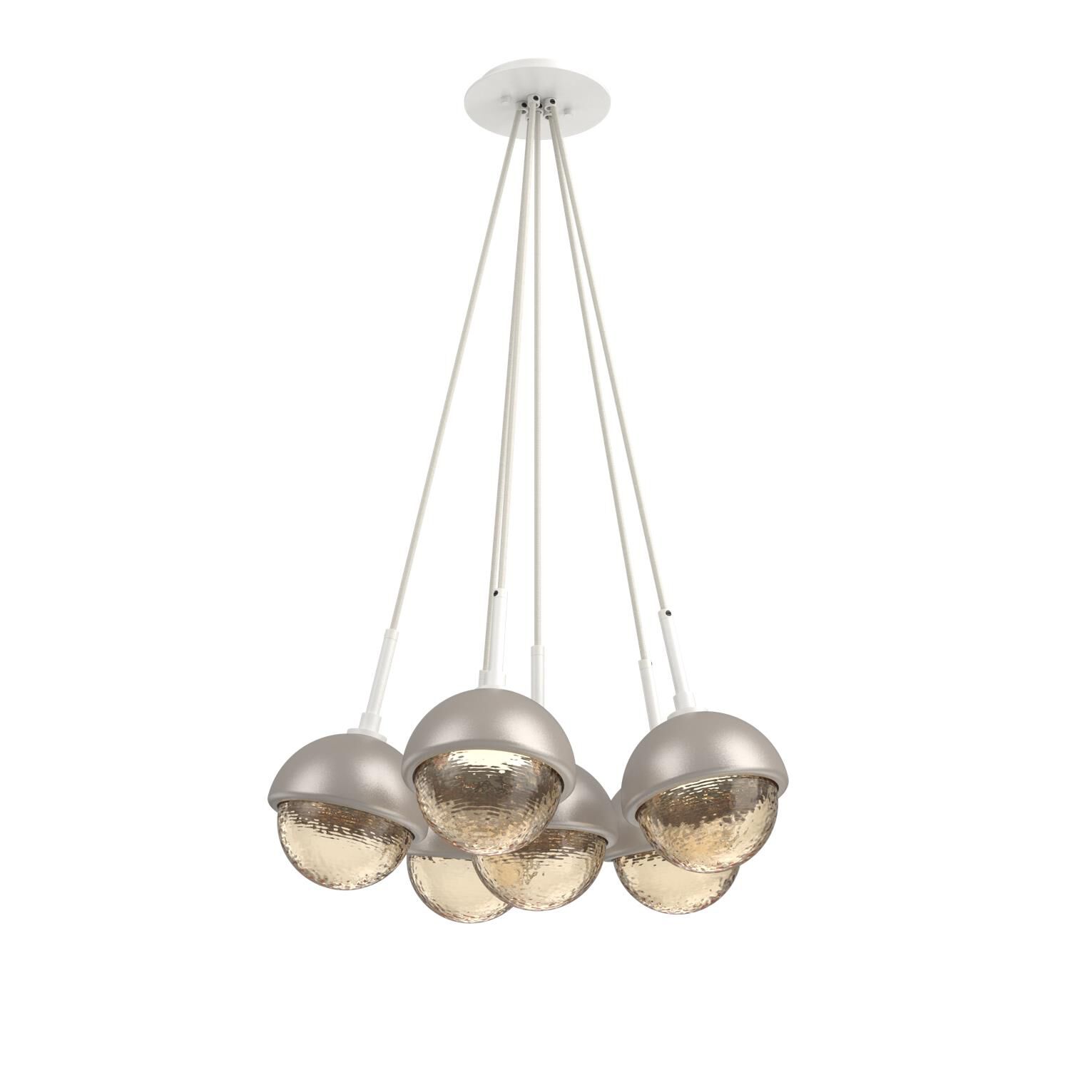 Levi Wilson Cabochon 19 Inch Multi Pendant Light by Hammerton Studio