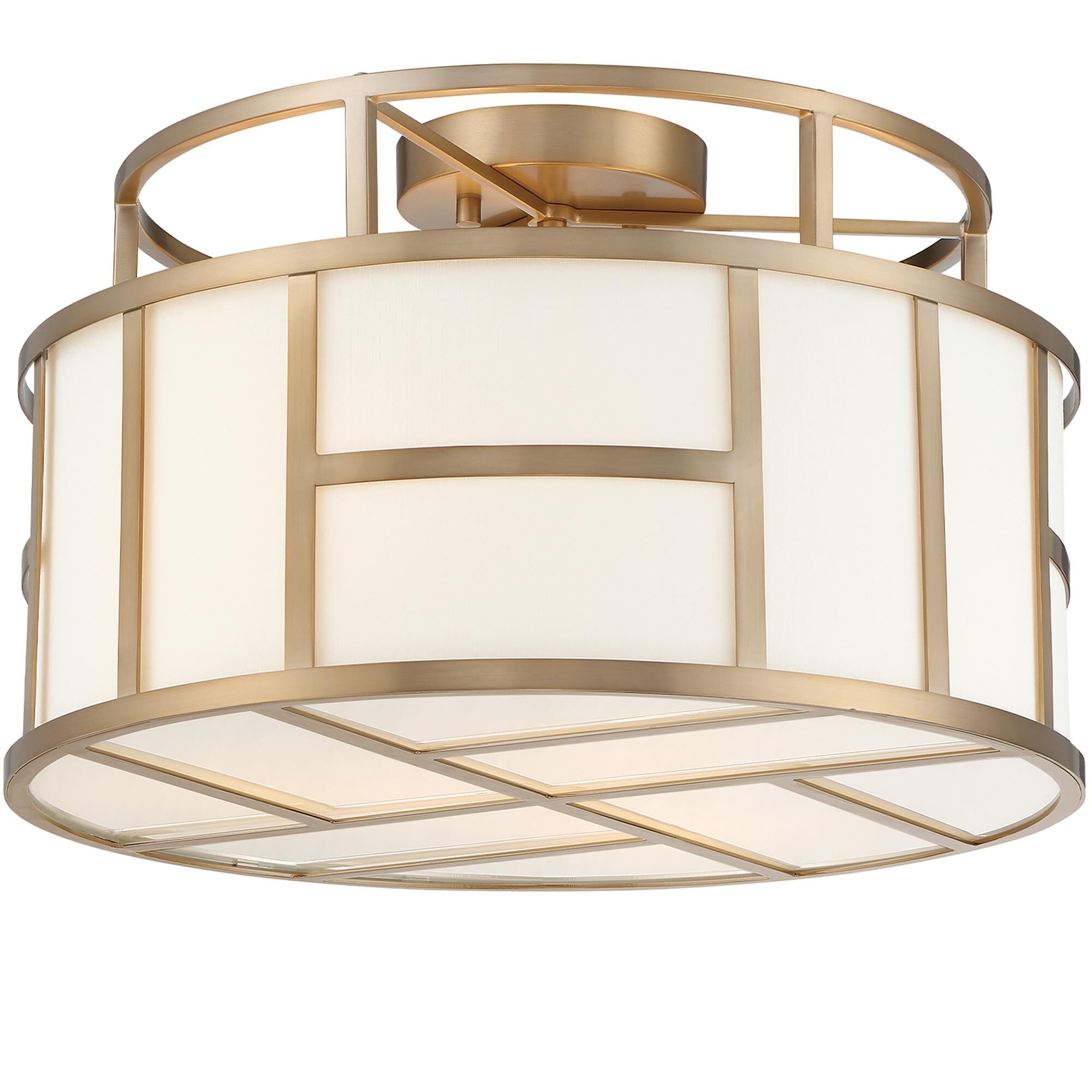 Libby Langdon Danielson 17 Inch 3 Light Semi Flush Mount,