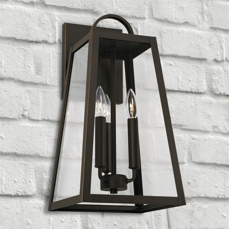 Leighton 19 Inch Tall 3 Light Outdoor Wall Light by Capital Lighting Fixture Company