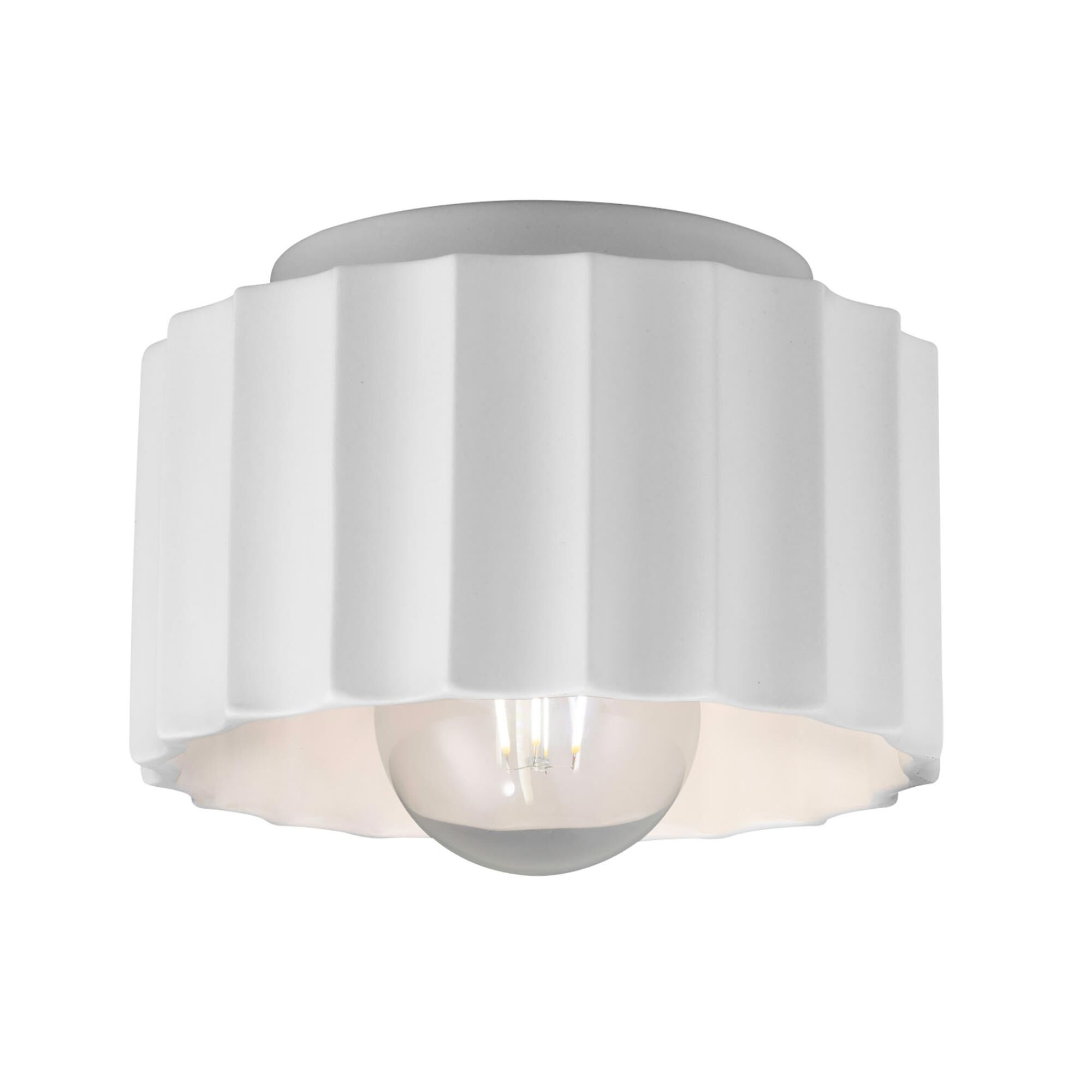 Radiance 8 Inch 1 Light Flush Mount by Justice Design Group