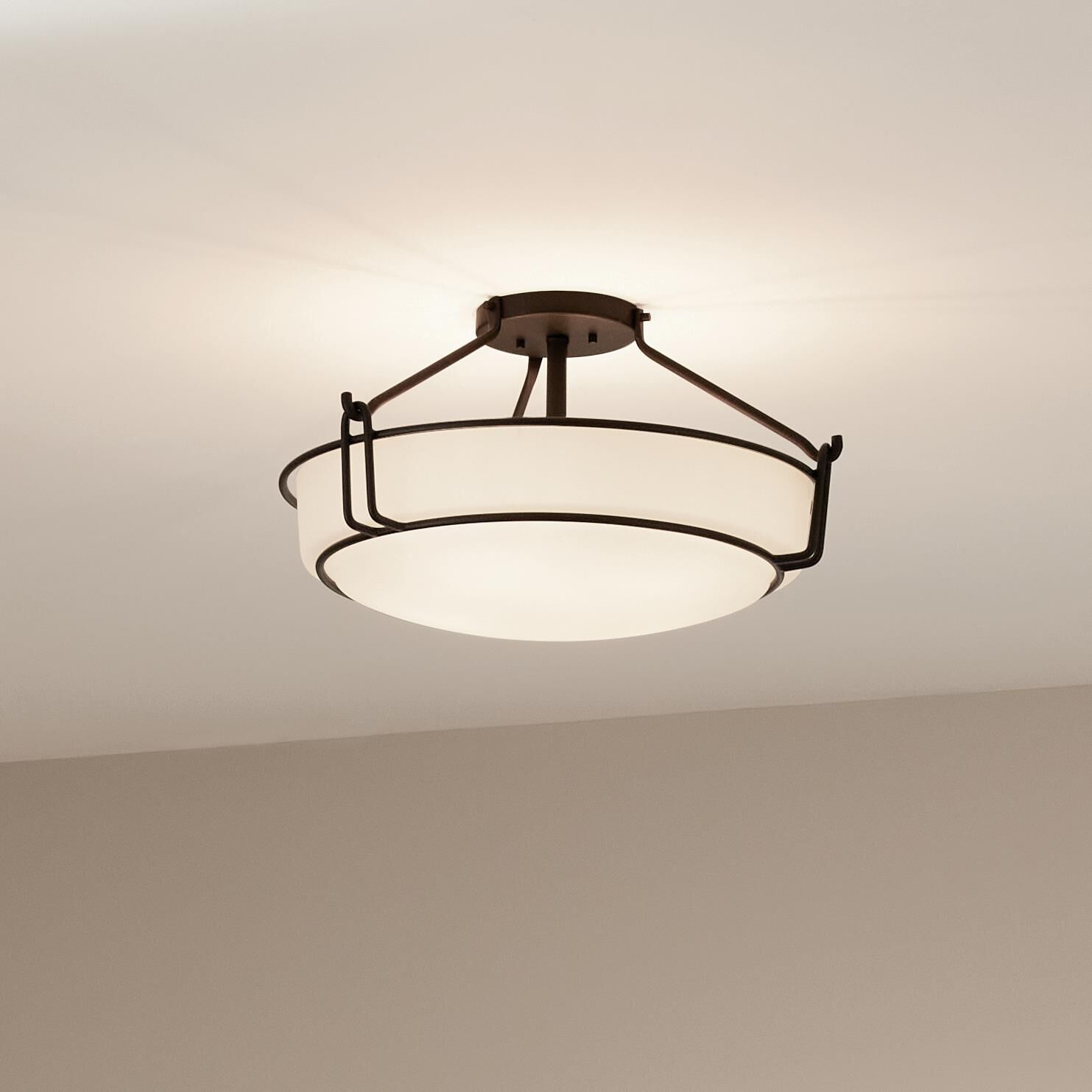 Alkire 22 Inch 4 Light Semi Flush Mount by Kichler Lighting