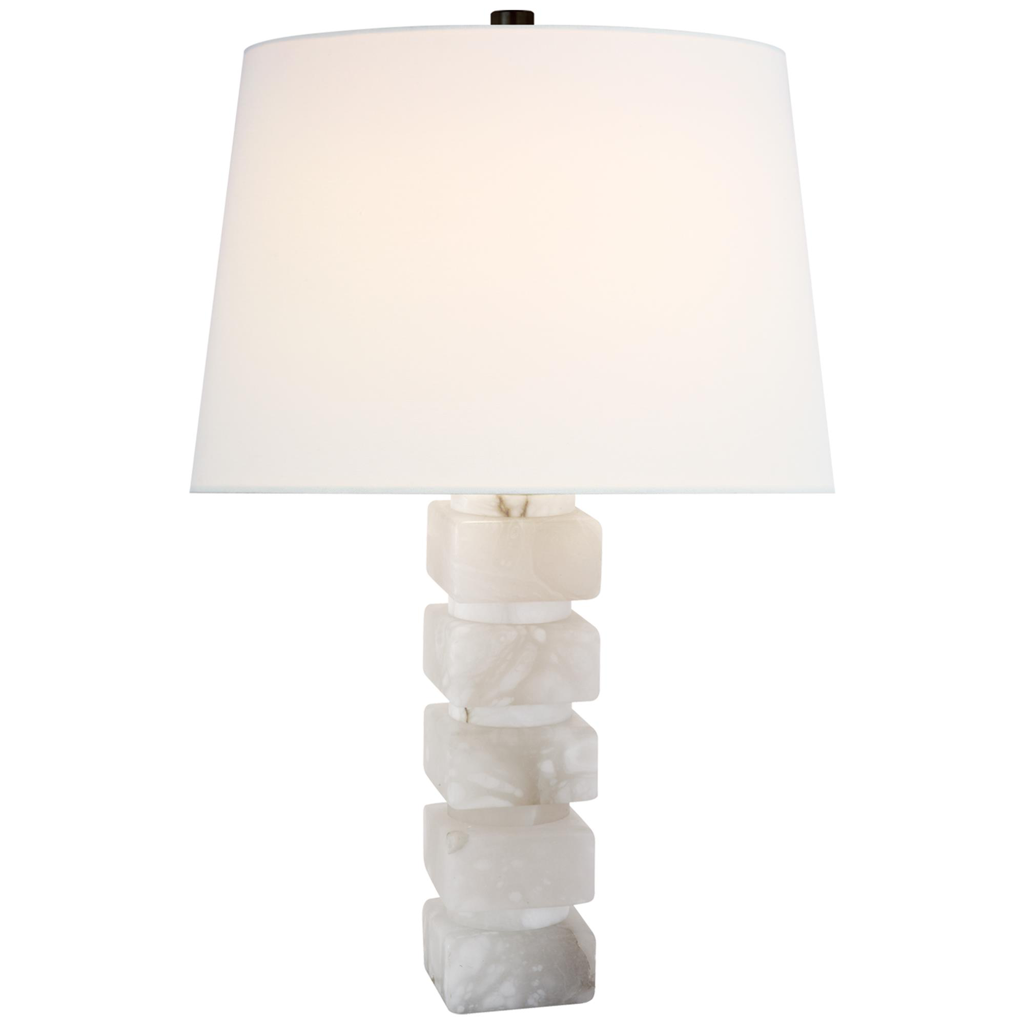 Shown in Alabaster finish and Linen shade