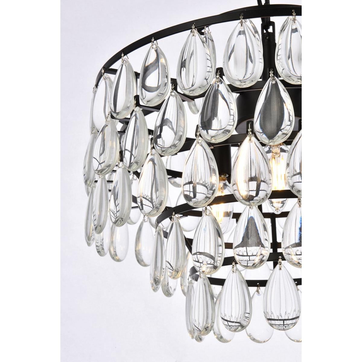 Shown in Black finish and Royal Cut Clear crystal