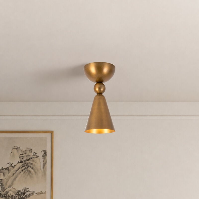 Murphy 4 Inch Semi Flush Mount by Alora Lighting