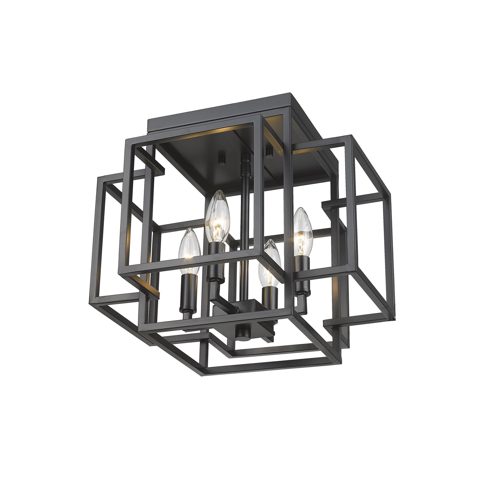 Titania 14 Inch 4 Light Flush Mount by Z-Lite