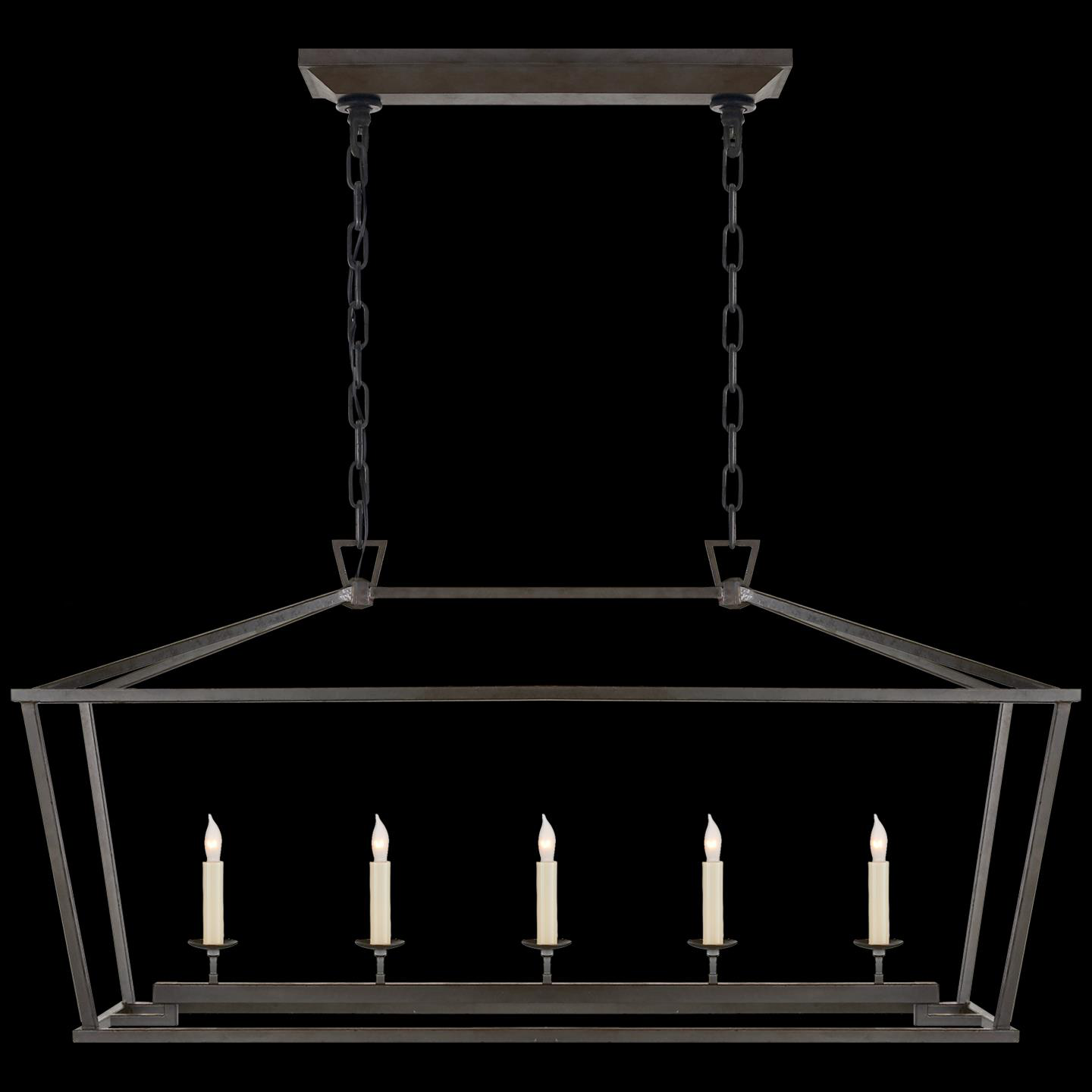 Chapman & Myers Darlana 41 Inch 5 Light Linear Suspension Light by Visual Comfort Signature Collection