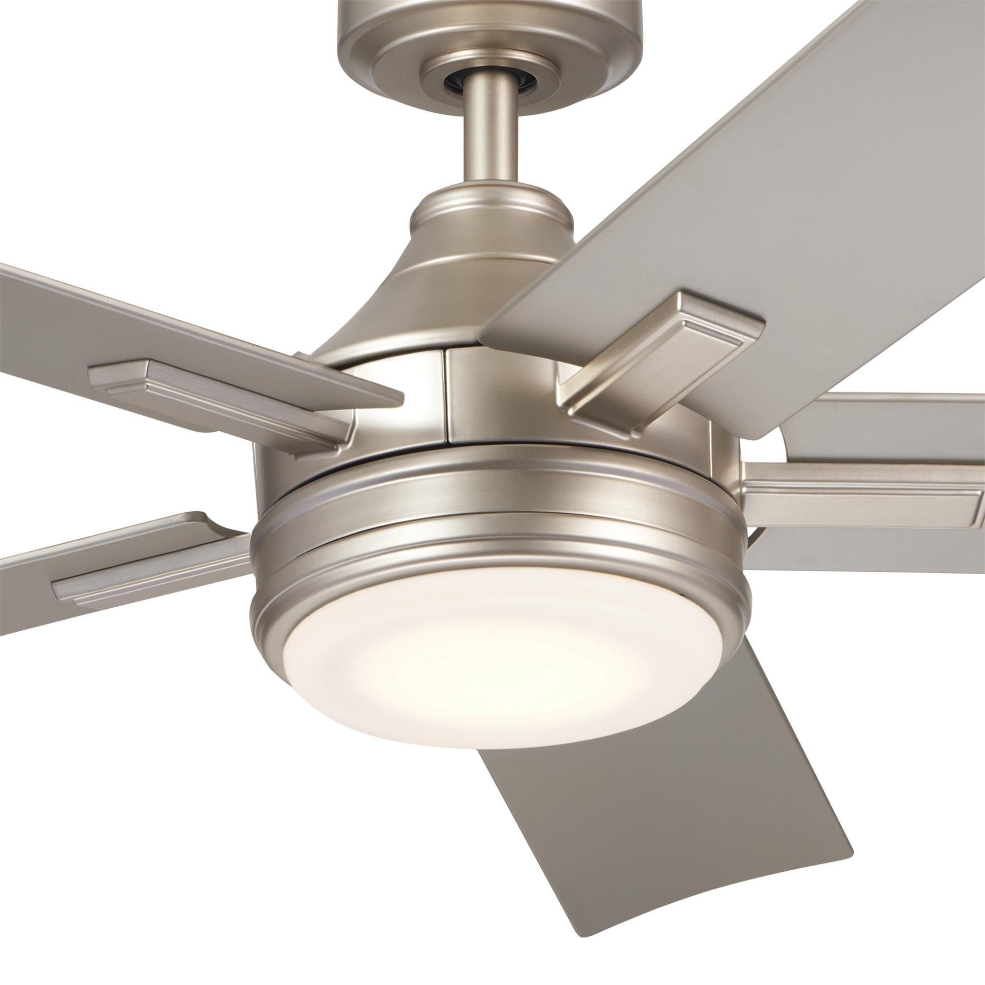 Shown in Brushed Nickel finish and Frosted glass